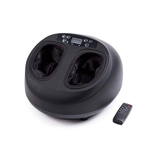 GLOBAL RELAX® | ماساژور برقی پا VITALZEN MINI | مشکی | ماساژ 360 درجه با فشار درمانی | فشرده سازی | دستگاه تسکین درد و گردش خون برای پاهای خسته | کنترل آسان Vitalzen Mini مشکی