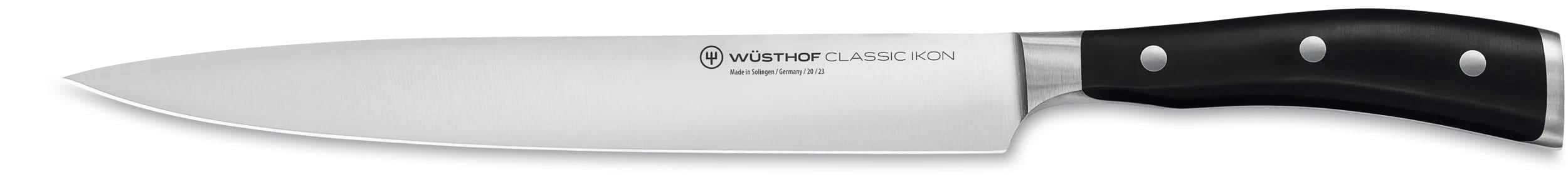 چاقو آشپزخانه وستوف آلمان WÜSTHOF Classic Ikon 23 سانتی متر، برند شوارتز