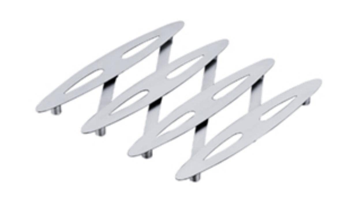 سه پایه بلند زیر قابلمه وی ام اف آلمان WMF از جنس استیل ضد زنگ، سایز ۲۲ در ۱۴ سانتی‌متر، استیل ضد زنگ Cromargan، روکش مات، سه پایه برای قابلمه، ماهیتابه، ظروف قابلمه داغ