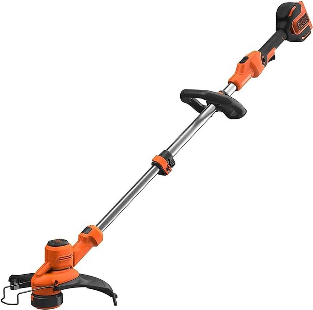 دستگاه چمن زنی شارژی BLACK+DECKER - Lan Eger 36V، عرض برش 33 سانتی متر، موتور بدون برس کربن، توسعه خودکار خط (AFS)، سرعت متغیر - BCSTA536B