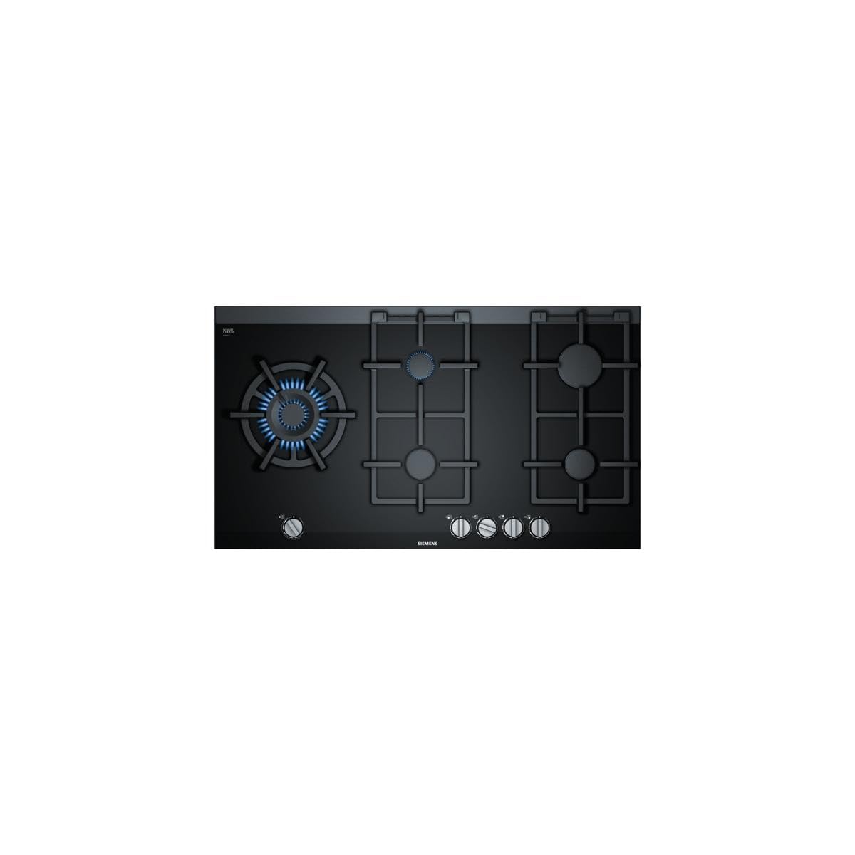 اجاق گاز رومیزی زیمنس ER9A6SB70 iQ700 (مستقل)، عرض ۹۰ سانتی‌متر، مجهز به فناوری stepFlame برای کنترل دقیق شعله در نه سطح، استیل ضد زنگ