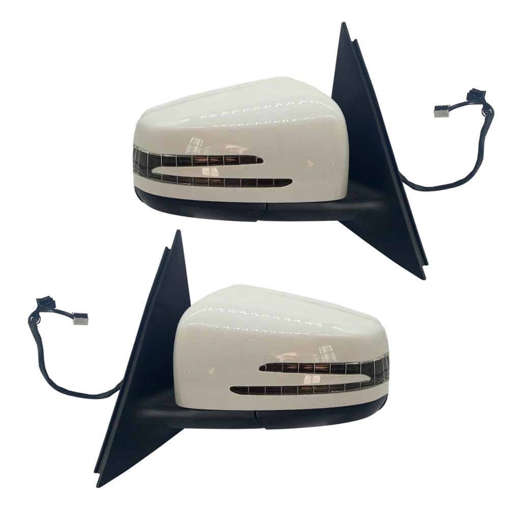 مونتاژ آینه عقب برقی درب بغل خودرو LETITBE برای مرسدس بنز مایباخ W240 جفت سفید جفت سفید