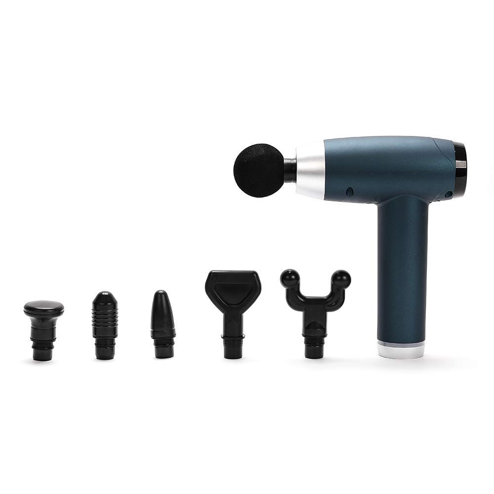 گلوبال ریلکس | تفنگ ماساژ تایکو مینی برای بافت‌های عمیق و رباط‌ها | ضربه به عضلات | ۶ سر | قابل حمل | قابل شارژ | ارگونومیک | ریکاوری پس از تمرین