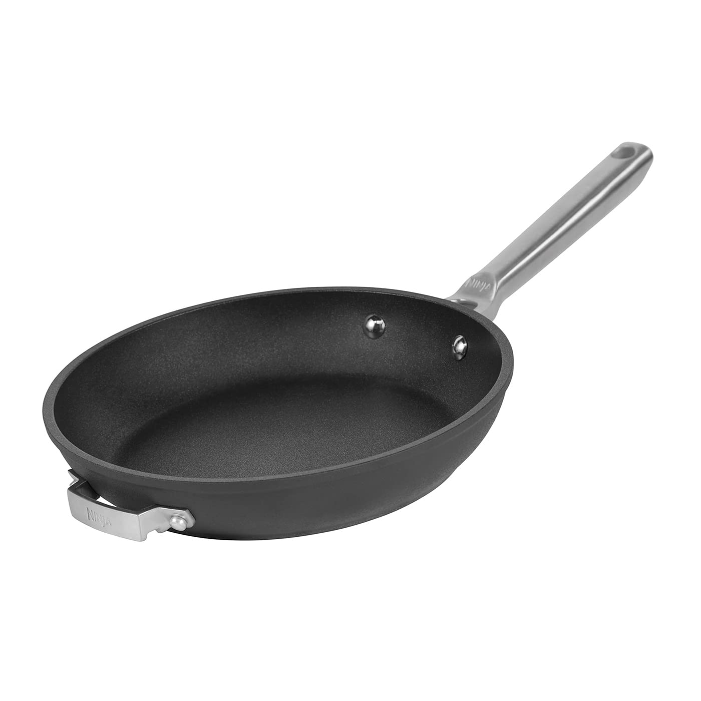 ماهیتابه نینجا فودی زیرو استیک با درب ۲۶ سانتی‌متر، آلومینیوم آنودایز شده سخت، بادوام، کم جا، مناسب برای استفاده در فر و ماشین ظرفشویی، خاکستری C50126EU