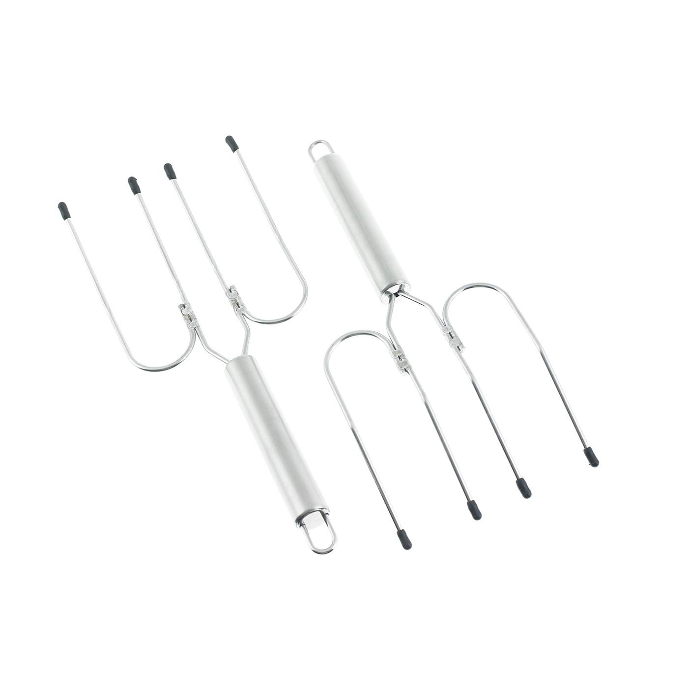 چنگال‌های گریل فودی نینجا مدل ۴۳۸۵J۳۰۰EUUK، چنگال‌های برشته‌کاری، استیل ضد زنگ، نقره‌ای، مجموعه ۲ عددی