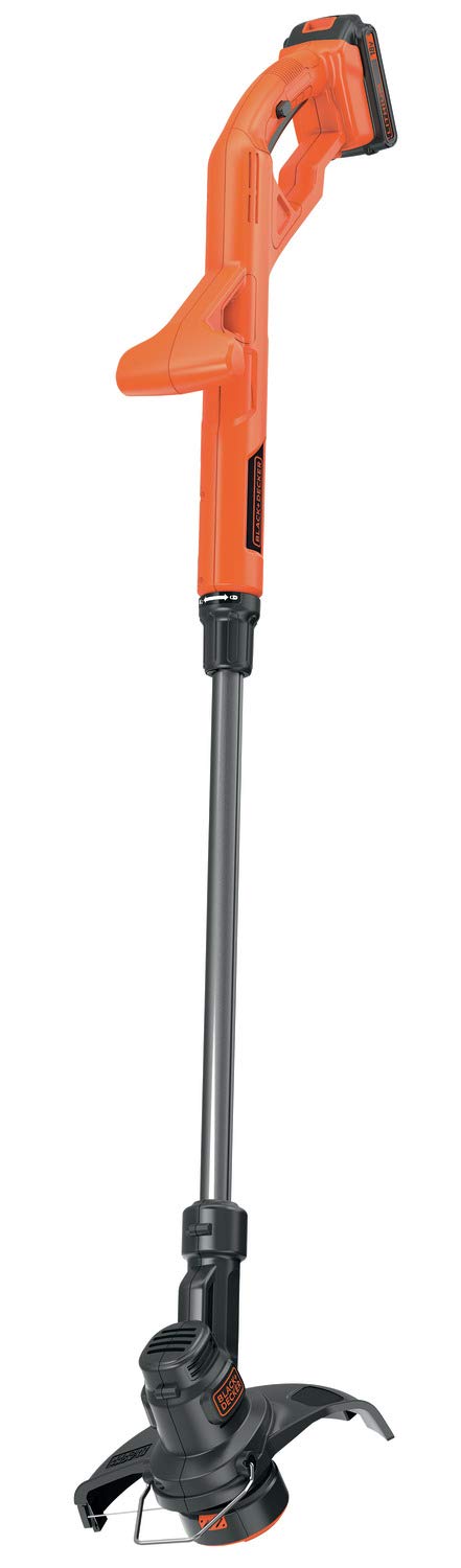 چمن گیر بی سیم Black+Decker ST182320 (18V 2.0Ah، عرض برش 25 سانتی متر، پسوند خط اتوماتیک AFS Reflex، برای باغ های کوچک و متوسط، از جمله باتری و شارژر)