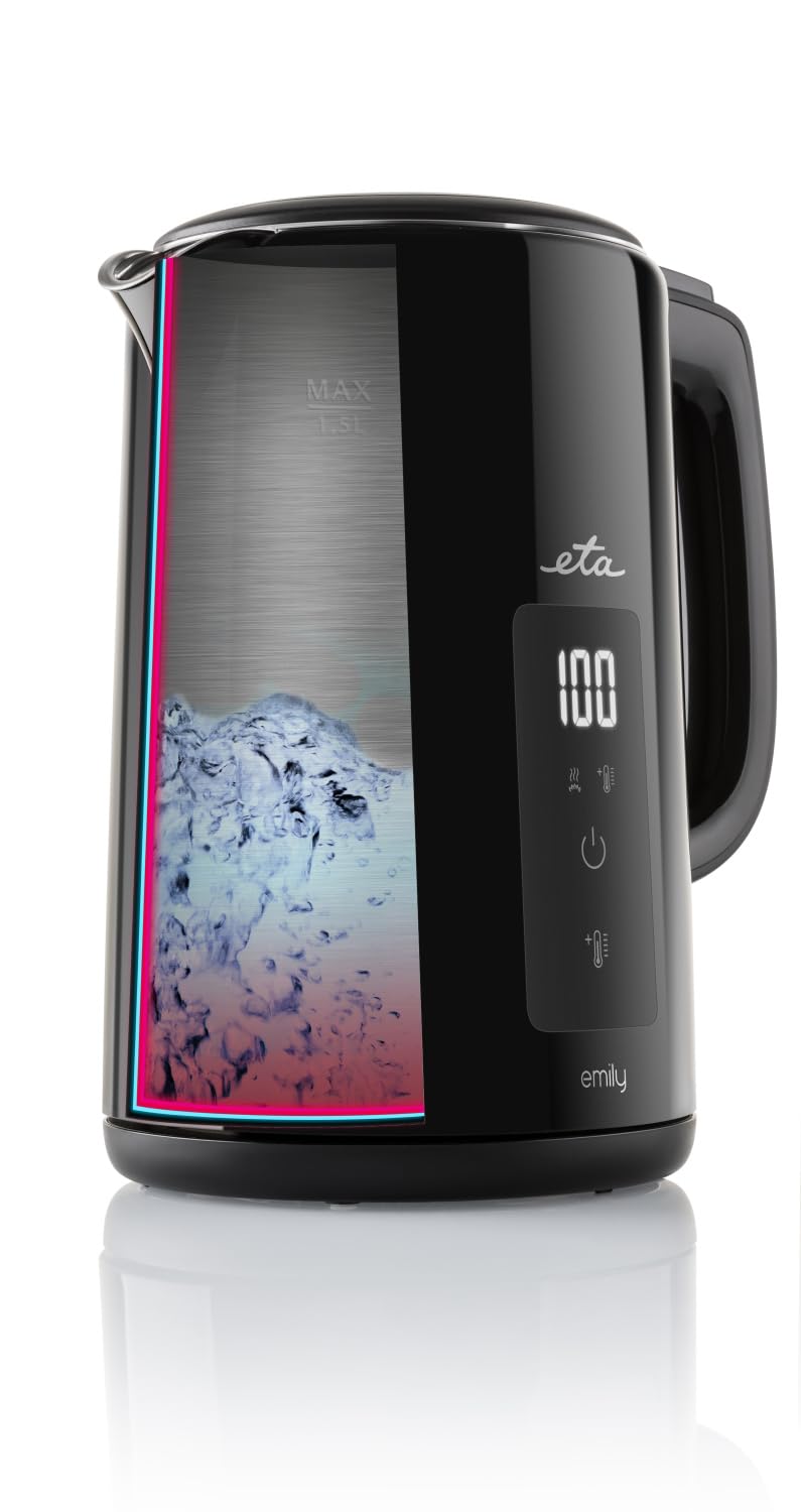 کتری برقی دوجداره اِتا چکسلواکی ETA مدل Emily، دمای ۴۰ تا ۱۰۰- درجه سانتیگراد، صفحه نمایش LED