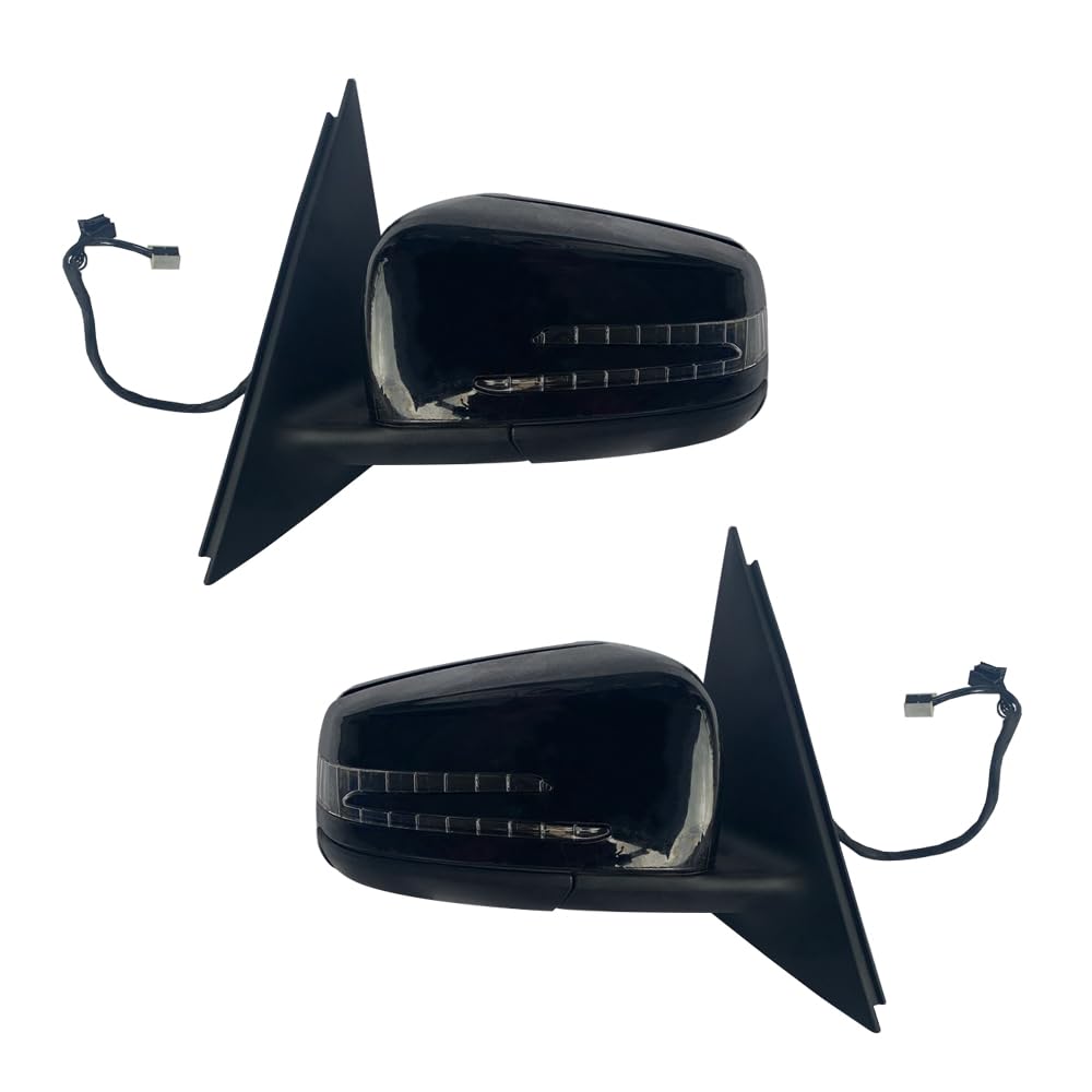 LETITBE مونتاژ آینه عقب برقی درب بغل خودرو از مرسدس بنز Maybach W240 جفت مشکی Paar Schwarz