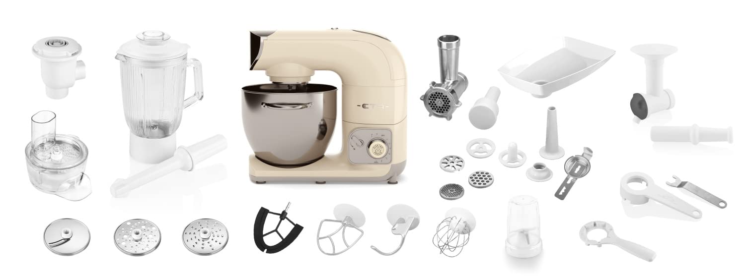 غذا ساز اِتا چکسلواکی ETA STORIO - 1200 وات، همزن سیاره‌ای، کاسه استیل ضد زنگ 5.5 لیتری