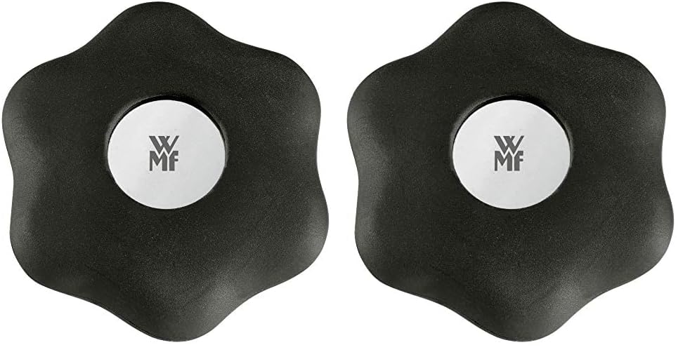 درب بازکن پیچی وی ام اف آلمان WMF Clever&More، 6 سانتی‌متر، درب بازکن چرخشی، پلاستیکی، استیل ضد زنگ Cromargan، قطر (بسته 2 عددی) مشکی، 16 × 6.5 × 3 سانتی‌متر (بسته 2 عددی)