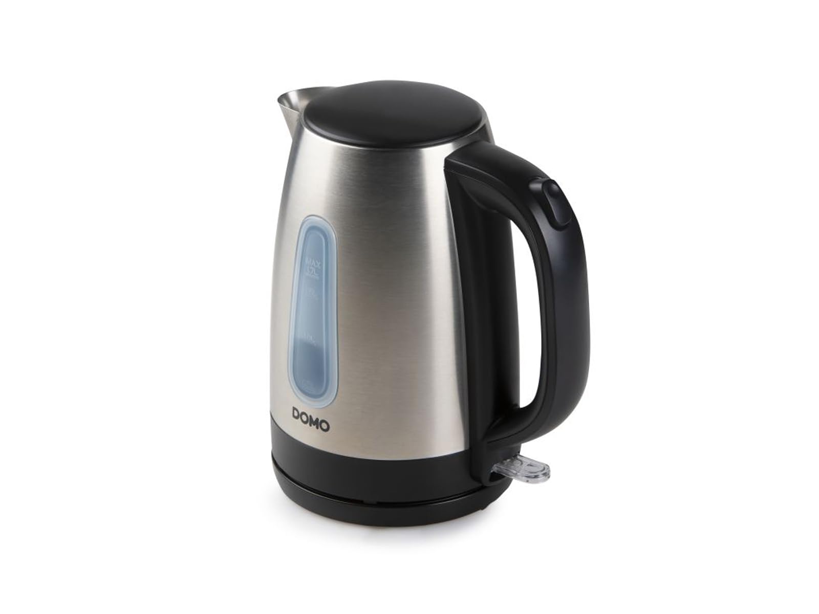 کتری DOMO DO496WK - خاموش شدن خودکار و محافظت در برابر جوش آمدن و خشک شدن - 1.7 لیتر - استیل ضد زنگ/مشکی