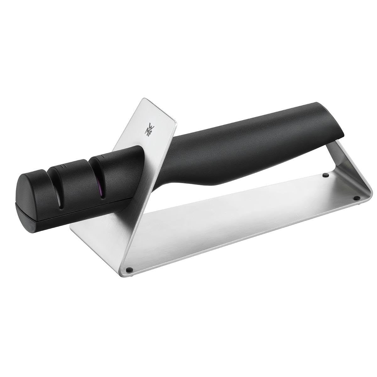 تیزکن چاقو WMF Gourmet با دیسک‌های سرامیکی، تیزکن چاقو دو مرحله‌ای، تیز کردن اولیه و نهایی، حمل ایمن (تکی)