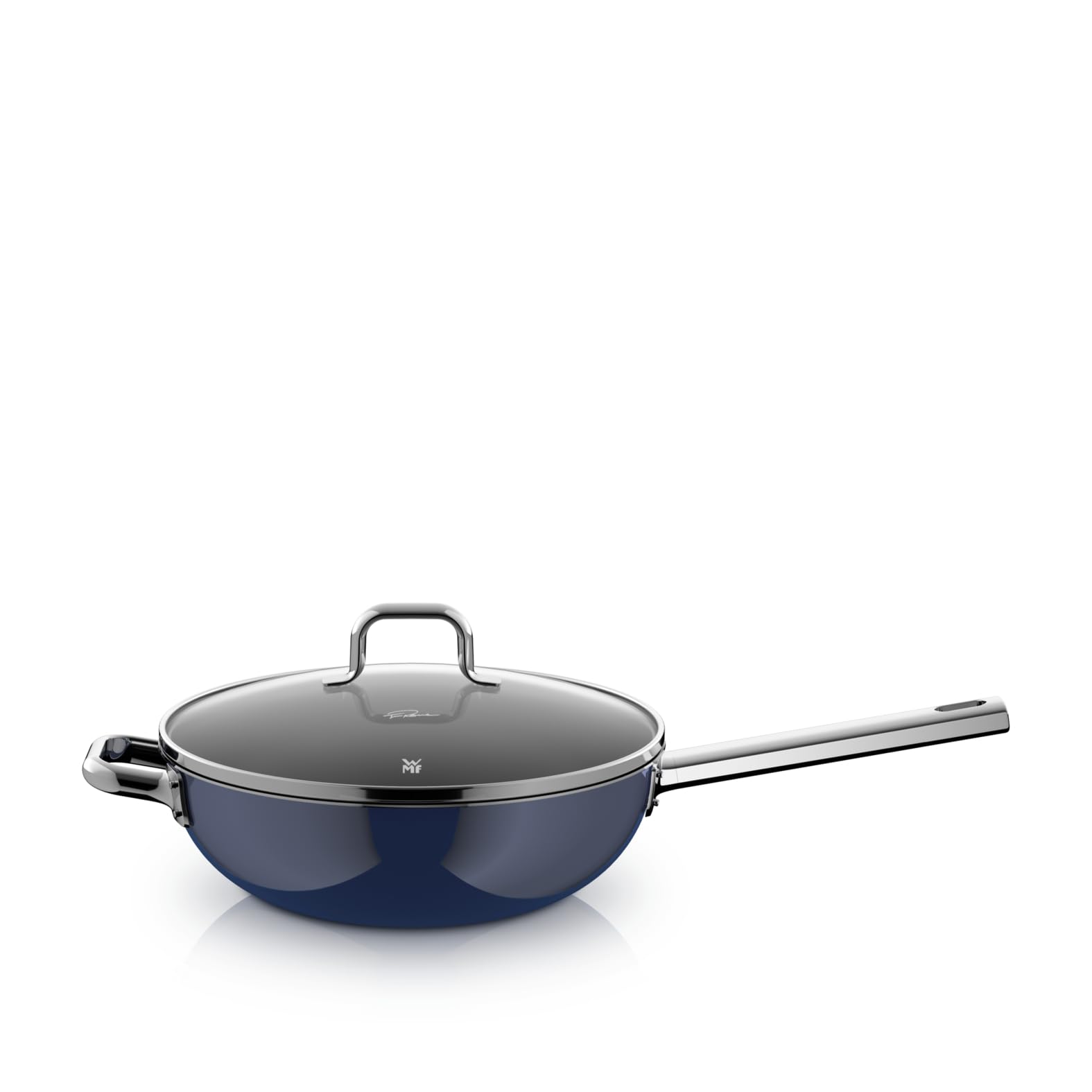 قابلمه دسته دار ووک وی ام اف آلمان WMF Fusiontec Mineral Pro، نسخه Tim Raue، وک با درب، 28 سانتی‌متر، جنس بادوام، ضد خش، تابه وک سازگار با القایی، مناسب برای انواع اجاق گاز، ساخت آلمان، 0521415290