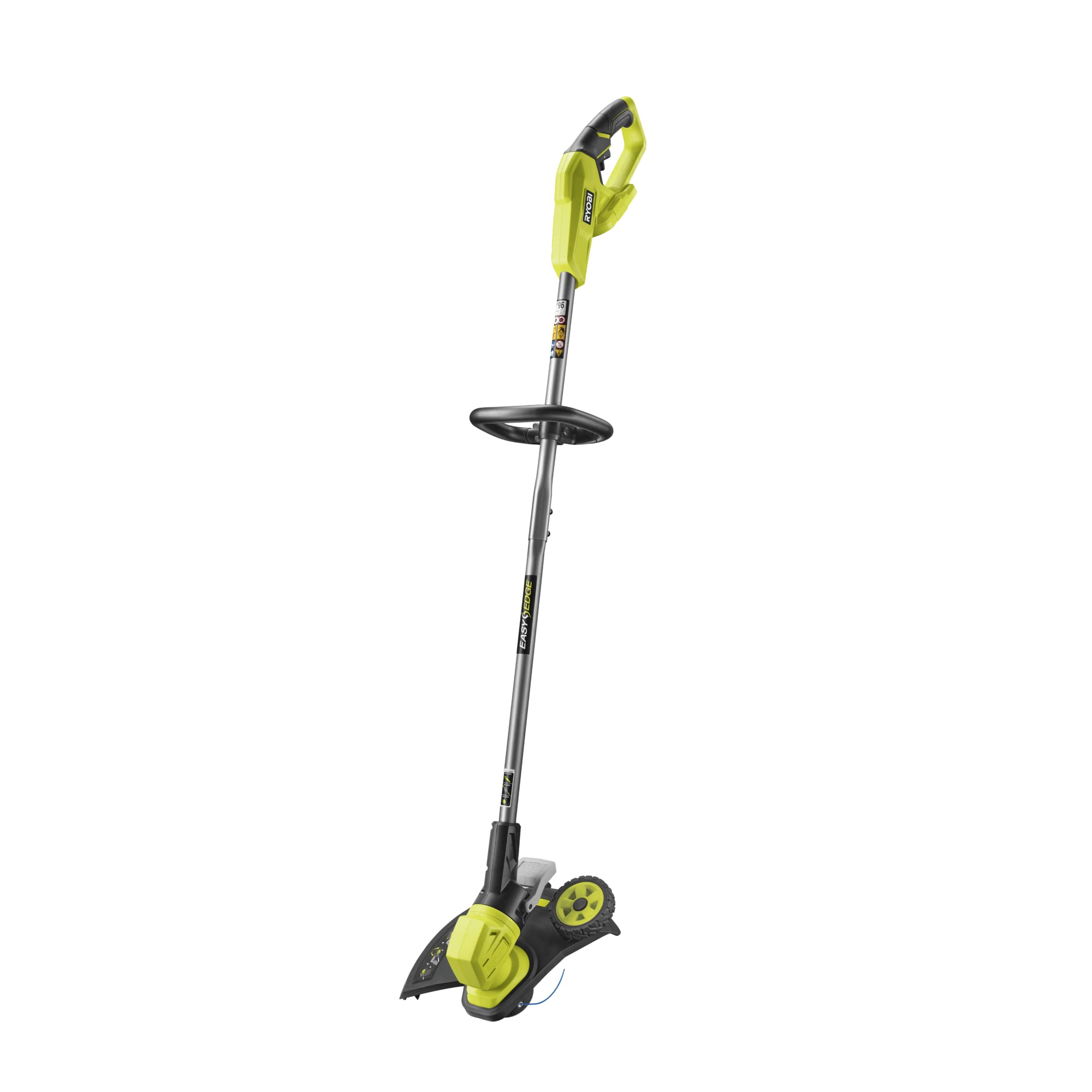 چمن زن شارژی ریوبی ژاپن RYOBI 18 V ONE+ با راهنمای چرخ RY18LT33A-0 (عملکرد برش لبه 33 سانتی متر با کنترل پا، قرقره Ø رزوه 1 x 1.65 میلی متر، بدون باتری و شارژر)