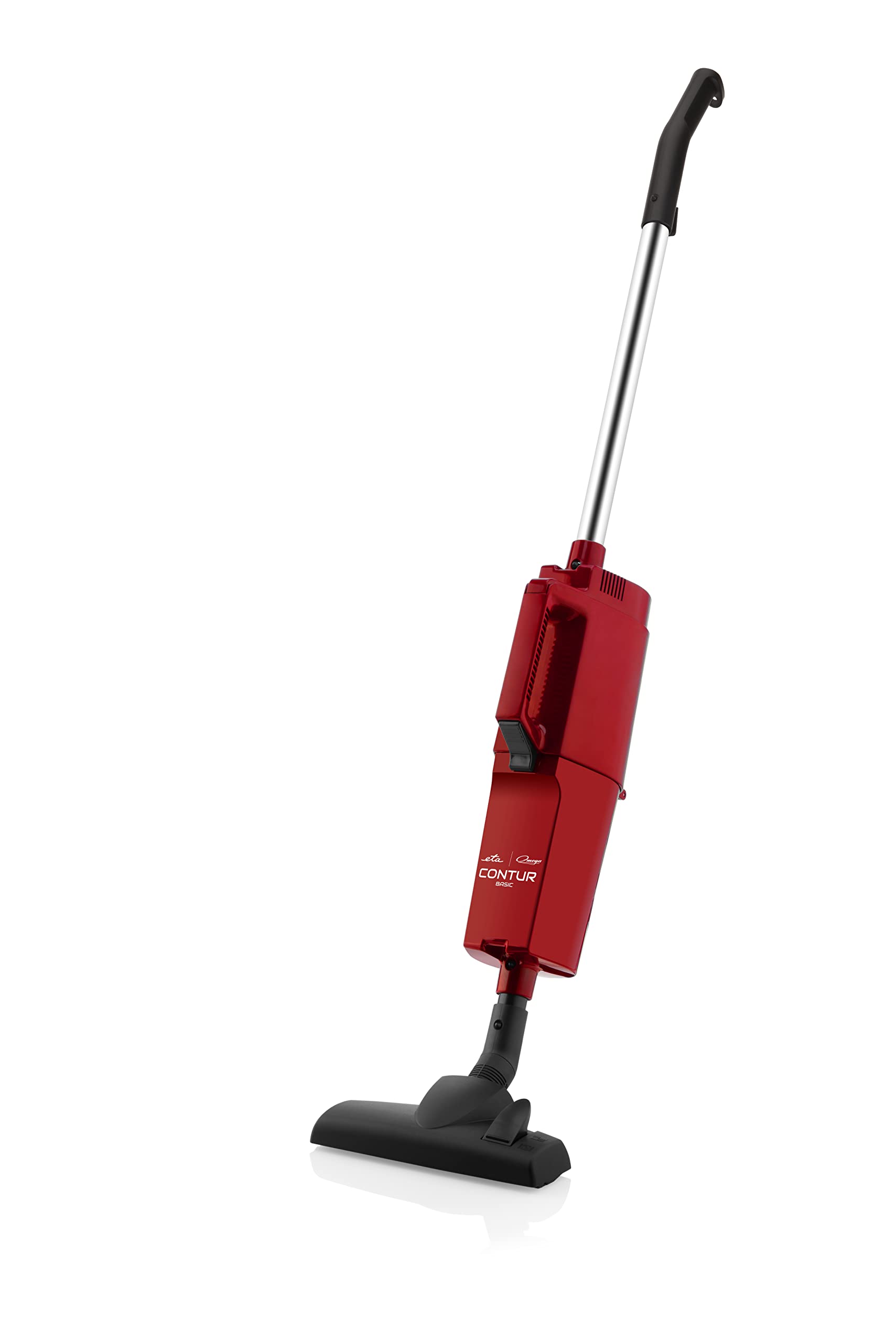 جارو برقی دستی اِتا چکسلواکی ETA Omega مدل Contur Basic به رنگ قرمز به همراه کیف،نازل موی حیوانات خانگی