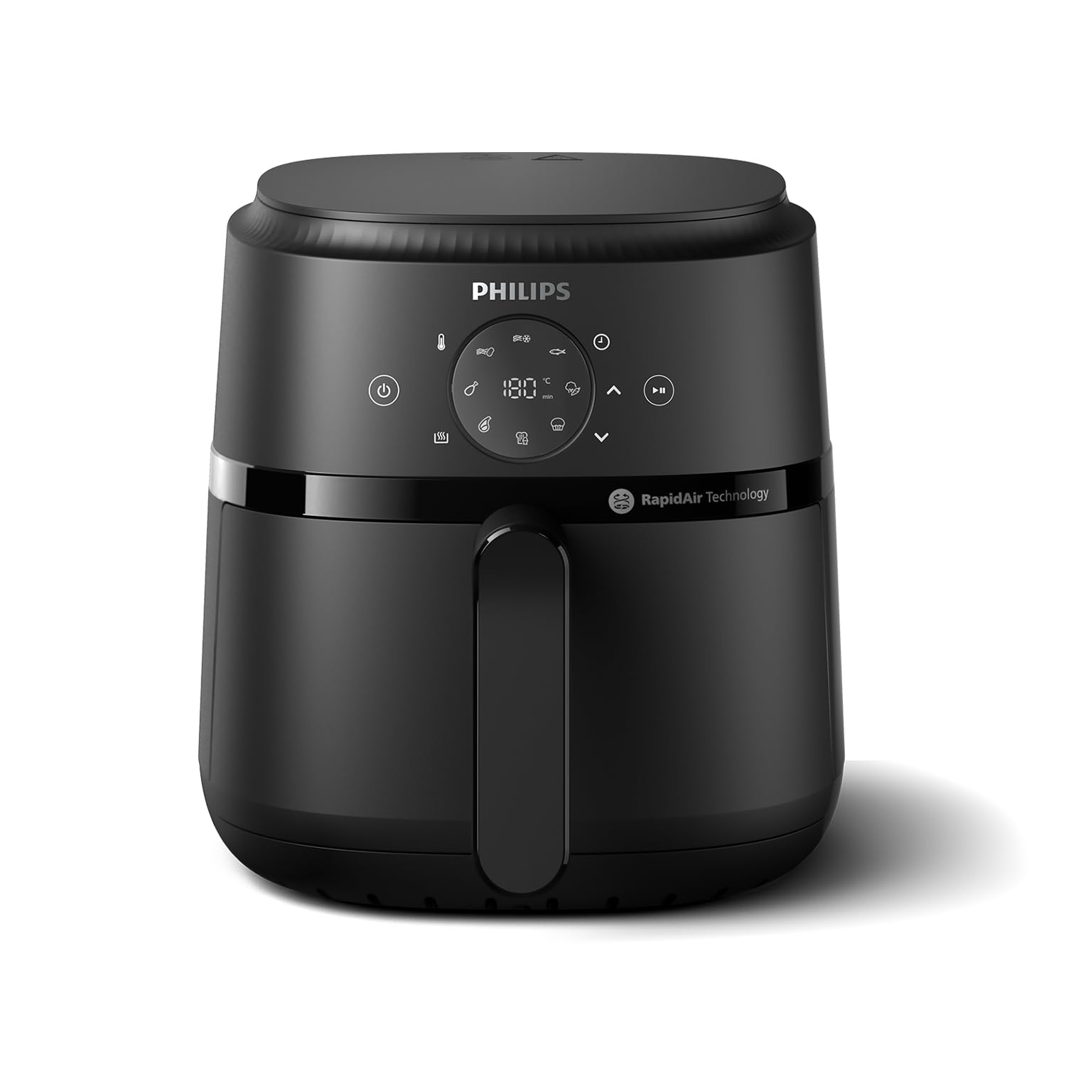 سرخ کن فیلیپس Philips Airfryer 2000 Series 4.2L - صفحه نمایش لمسی دیجیتال، 13 گزینه پخت، 9 عملکرد از پیش تعیین شده، تا 90 درصد چربی کمتر با فناوری RapidAir، قدرت 1500 وات، مشکی (NA229/00)