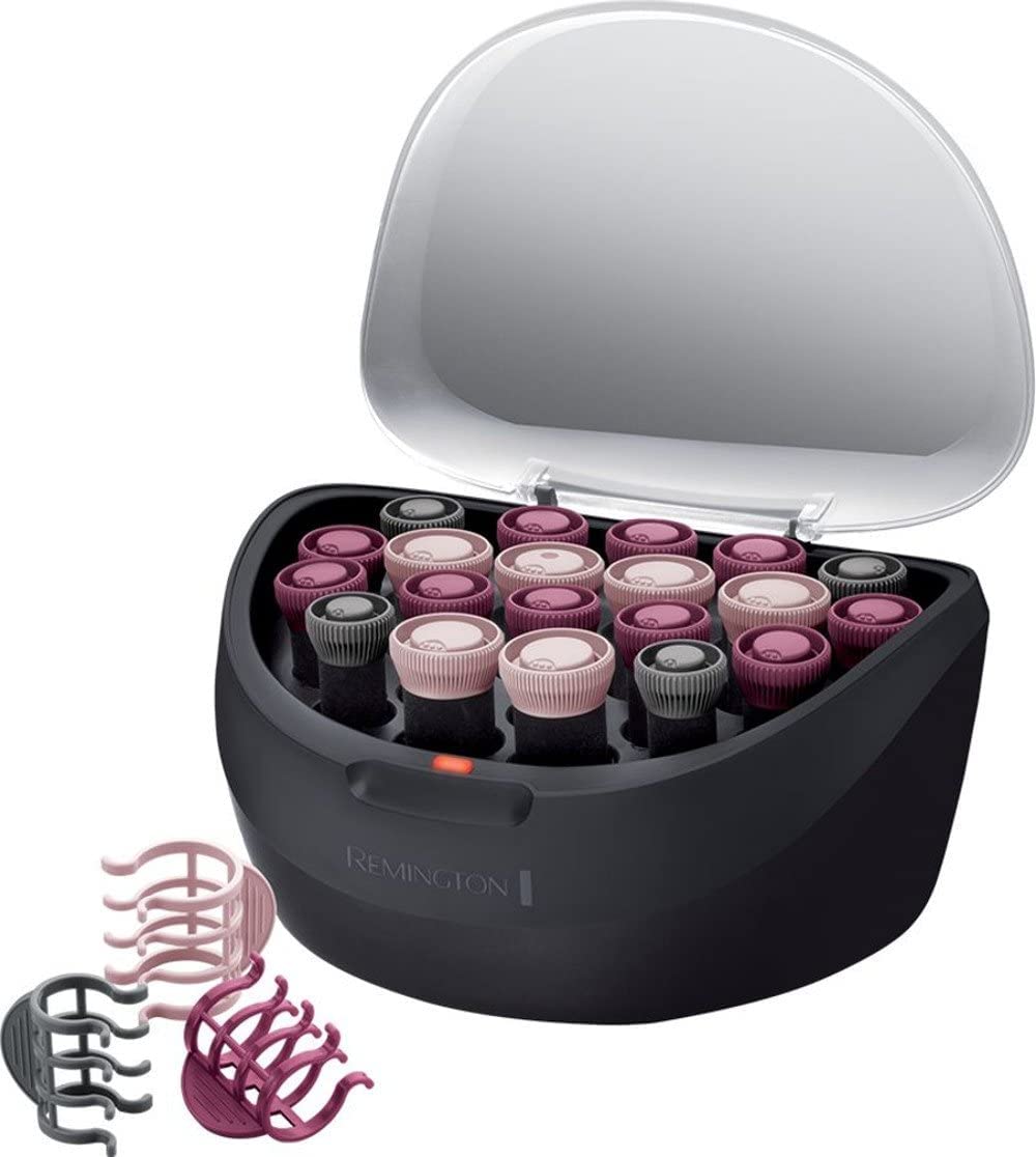 فرکننده موی رمینگتون - گرم‌شونده برقی [20 عدد در 3 اندازه: 4x19 میلی‌متر، 10x22 میلی‌متر، 6x27 میلی‌متر] فناوری یونی، دارای هسته مومی برای گرمای طولانی مدت، انتهای مو خنک، H5600