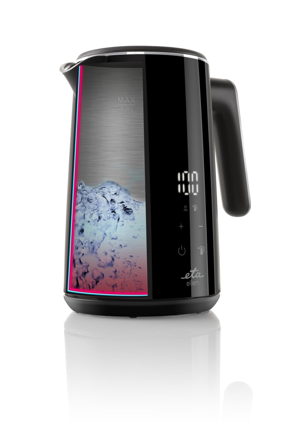 کتری برقی اِتا چکسلواکی ETA مدل Ellen دمای پخت ۴۰ تا ۱۰۰- درجه سانتیگراد، صفحه نمایش LED