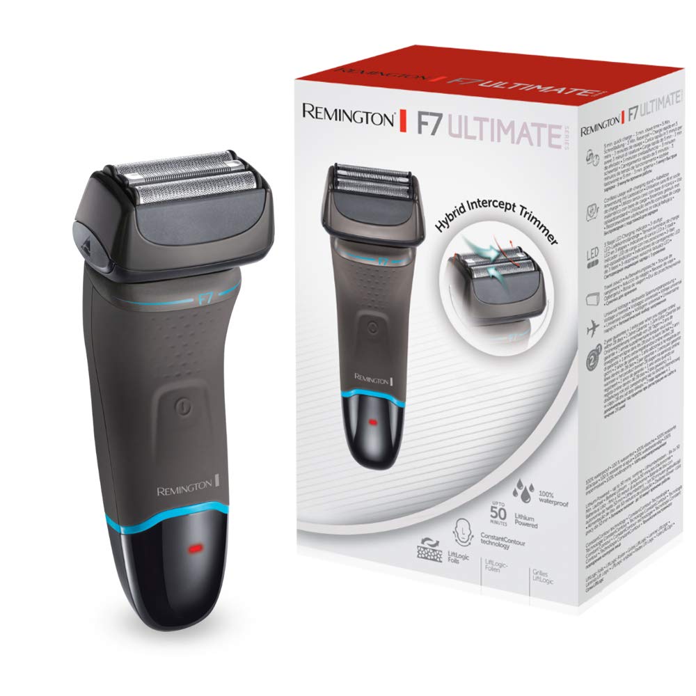 ریش تراش برقی مردانه رمینگتون F7، قابل استفاده در حالت خشک و مرطوب، باتری لیتیومی، تیغه اصلاح دقیق، کیف نگهداری (ریش تراش فویلی XF8505)
