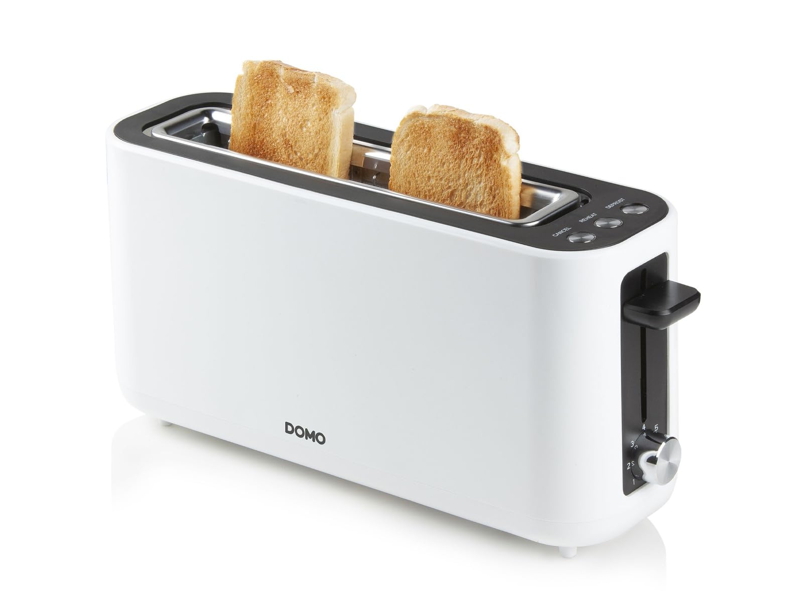 توستر DOMO DO962T - 2 برش نان تست - 3 دکمه عملکرد - 980 وات