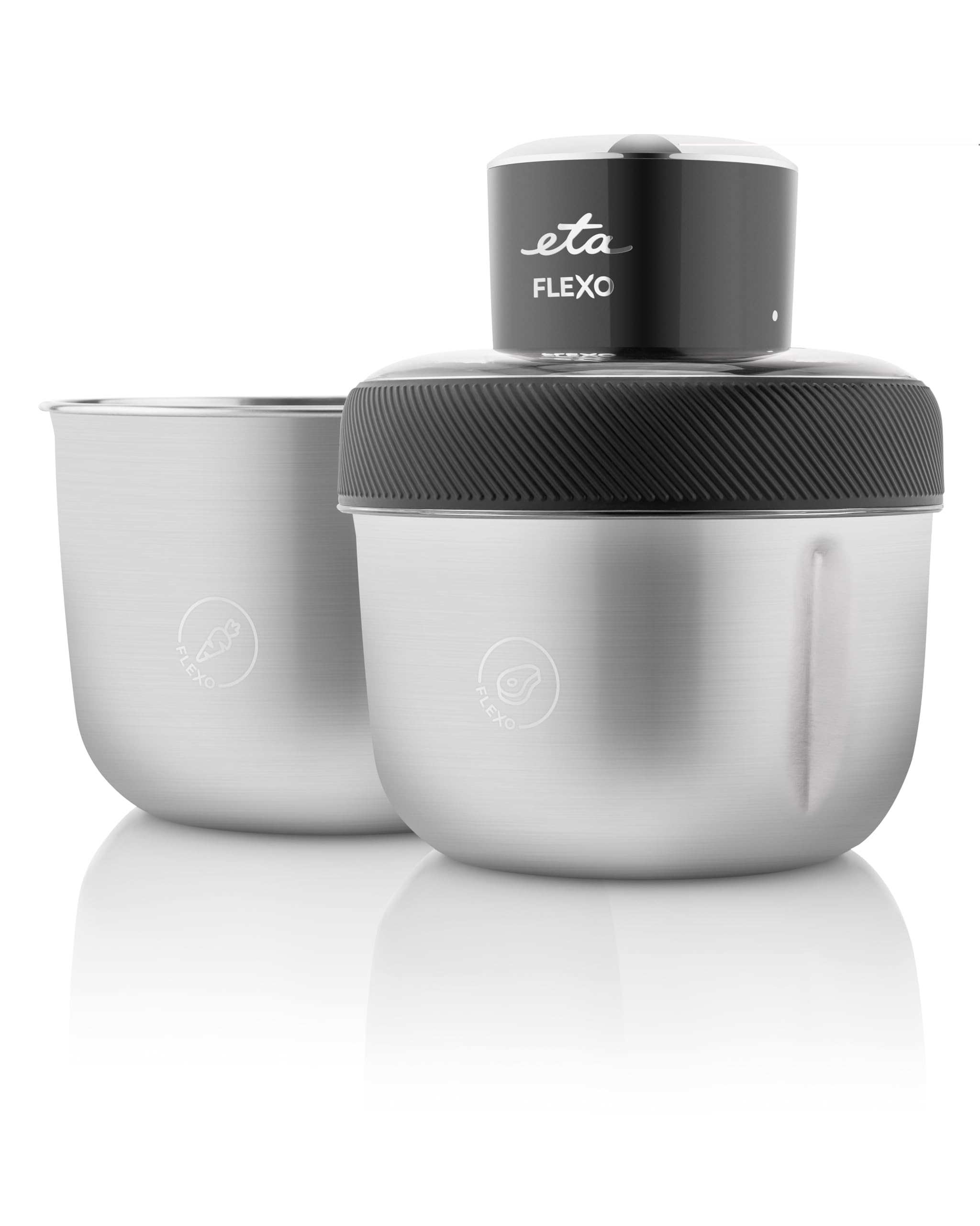 خردکن اِتا چکسلواکی ETA Chopper Flexo تیغه استیل چهار شاخه I 2 ظرف استیل 800 و 1500 میلی لیتر