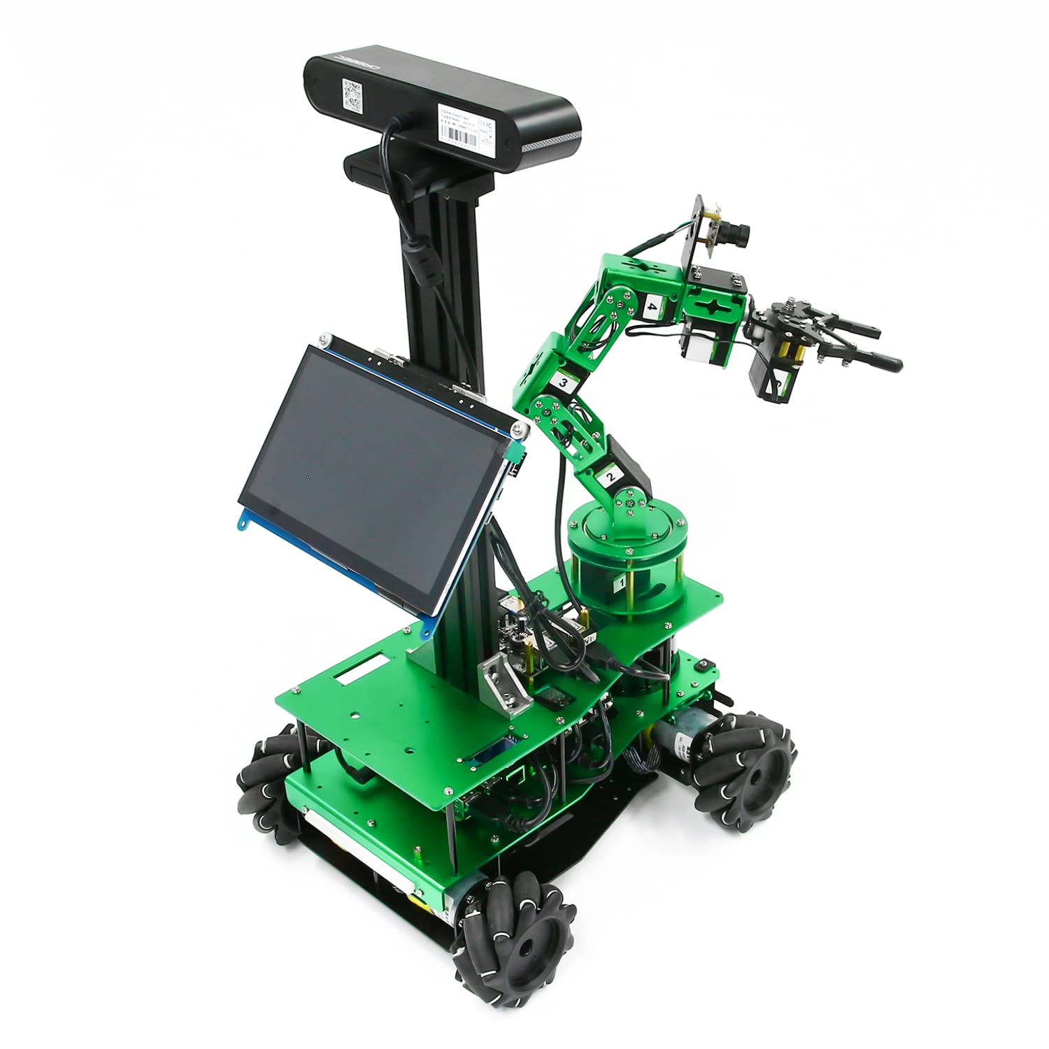 کیت ربات Jetson Orin NX SUPER 16GB 6DOF Robot Program، برنامه ROS، کنترل از راه دور، ناوبری نقشه سه بعدی، برنامه نویسی Ubuntu AI، تعامل تشخیص صدا (X3 Plus با Orin NX SUPER 16GB)