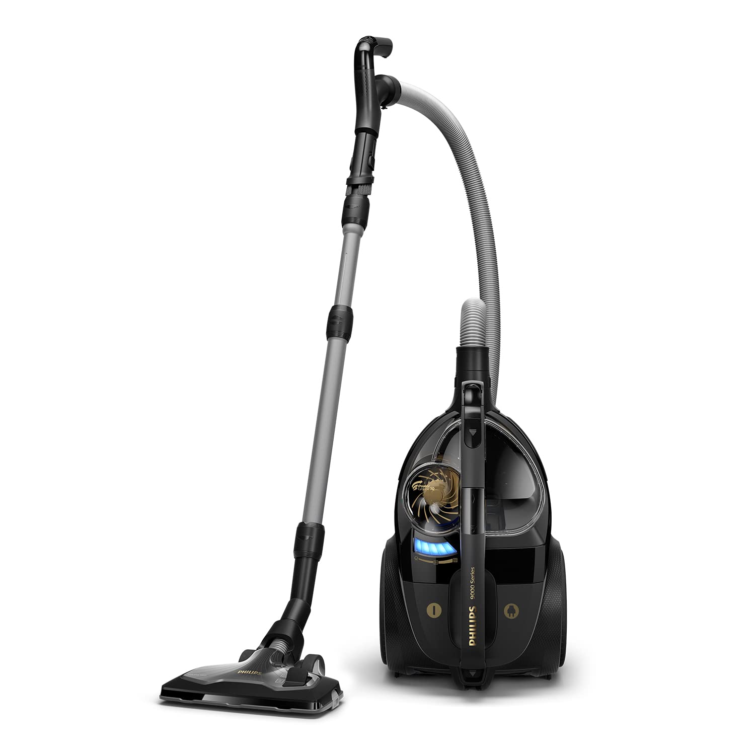 جارو برقی بدون کیسه فیلیپس هلند سری 9000 PHILIPS – 900 وات، برای انواع کف، با فیلتر آلرژی H13 و نازل TriActive Ultra (XB9154/09)