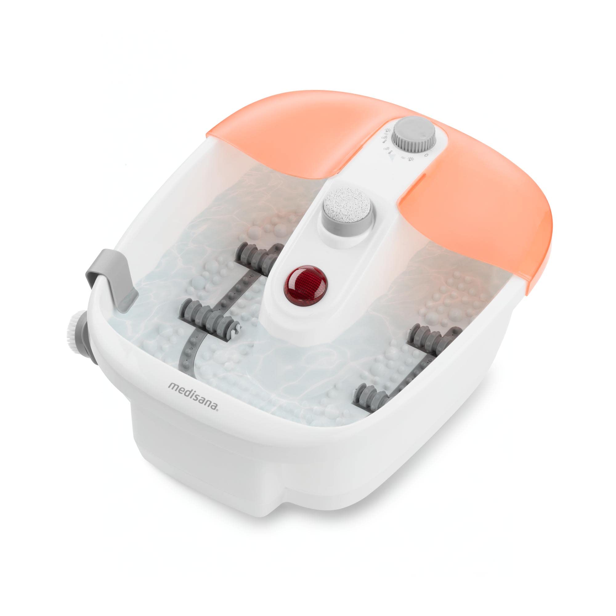 اسپای پا Medisana FS 883 با قابلیت ماساژ، حمام پا با ماساژ رفلکسولوژی پا، ترکیبی از سلامتی و مراقبت از پا، ماساژور پا با قابلیت گرم کردن آب و ماساژ، لوازم پدیکور با لوازم پدیکور
