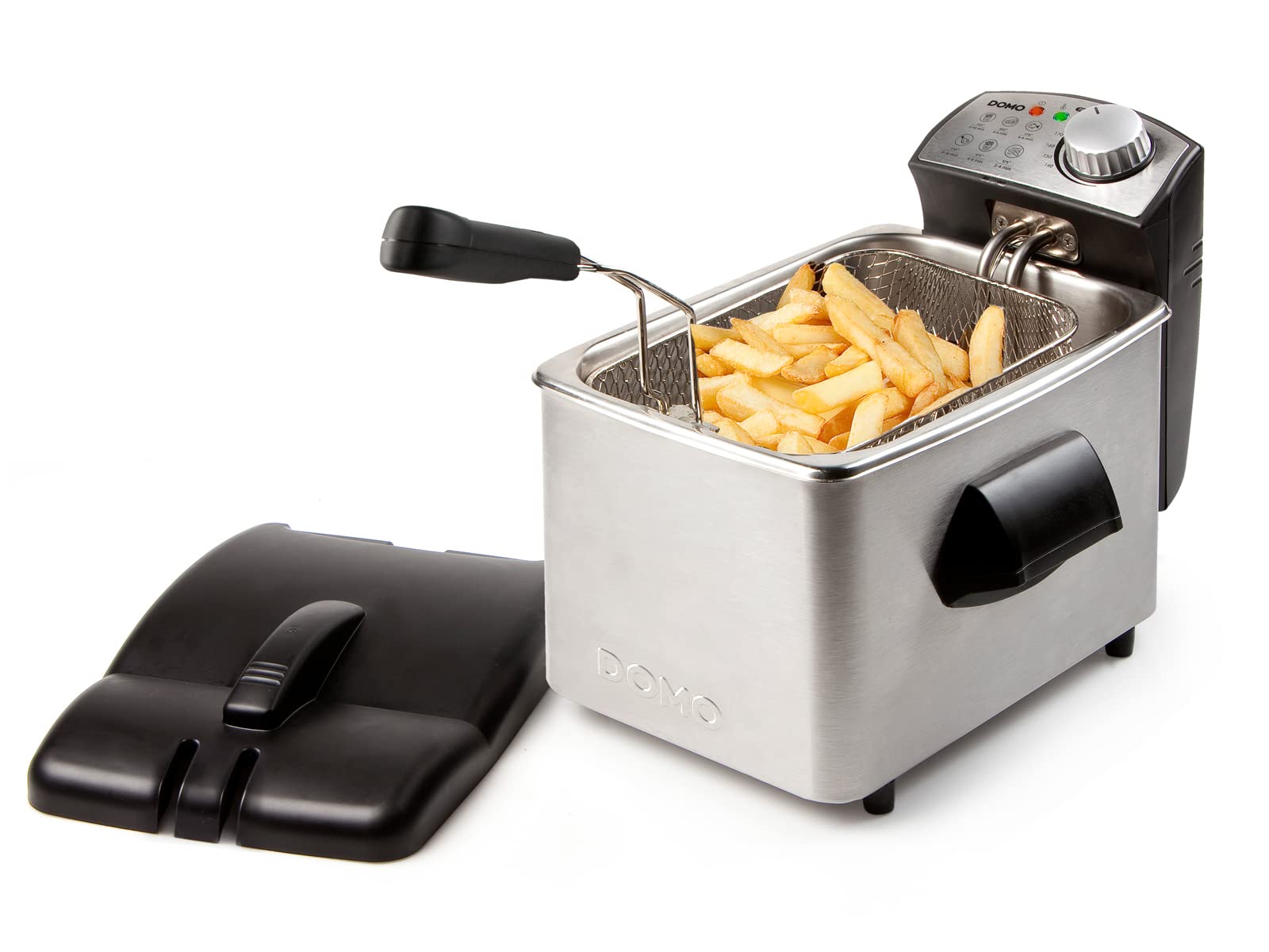 سرخ کن عمیق DOMO DO458FR - 4 لیتر - 3000 وات - استیل ضد زنگ - ضد زنگ - اینوکس
