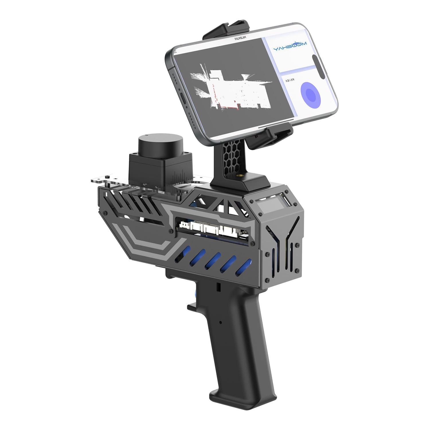 دستگاه لیدار دستی Yahboom PALMSLAM، سبک و انعطاف‌پذیر، می‌تواند به نقشه‌برداری با دقت و کارایی بالا در محیط‌ها و زمین‌های پیچیده دست یابد (PALMSLAM Ver MS200-TO)