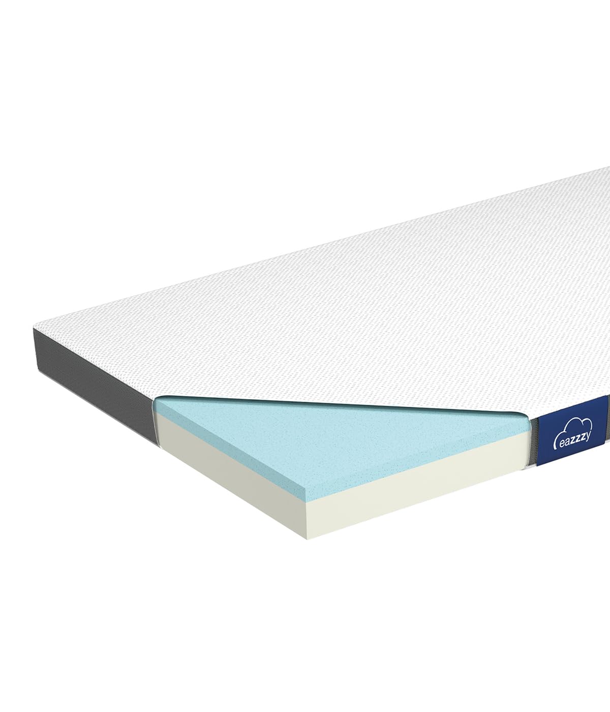 Genius Eazzzy Topper Classic 200x220cm ارتفاع 7cm H2 H3 - روکش تشک ارتوپدی برای تشک و تخت فنری جعبه ساخته شده از فوم ژل | رویه تشک 200*220 مخصوص افراد مبتلا به آلرژی + روکش