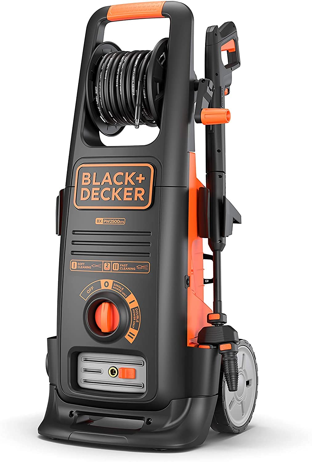 پاک کننده فشار قوی BLACK+DECKER BXPW2500DTS با سیستم Dualtech (2500 وات، 150 بار، 810 لیتر در ساعت)