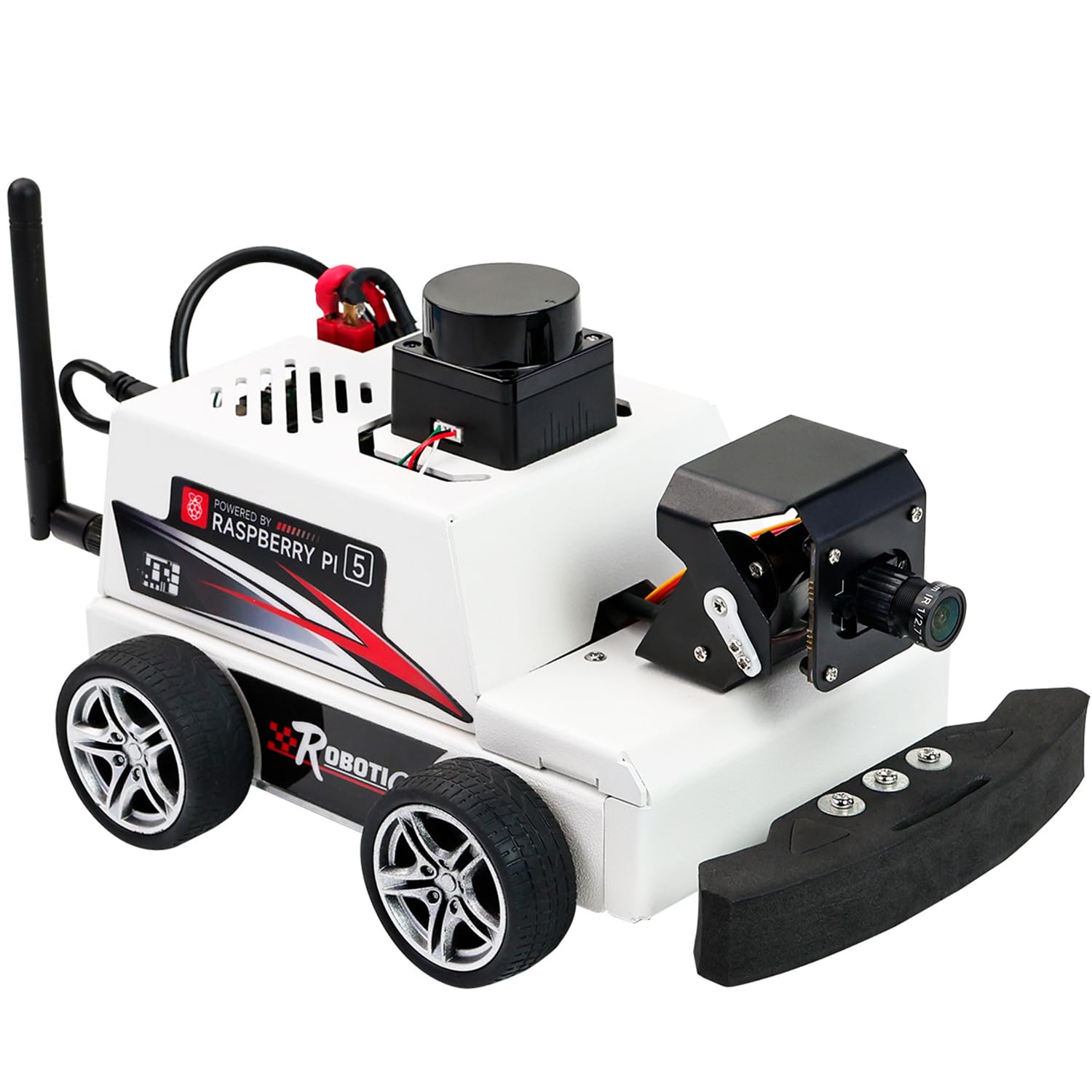 Yahboom Raspberry Pi 5 STEM Education Robotics AI Vision ROS2 2DOF Camera Autopilot Project Educational Engineering Electronics 18+ WiFi/APP Control Provide Data Ubuntu20.04 (با Pi 5-16GB)