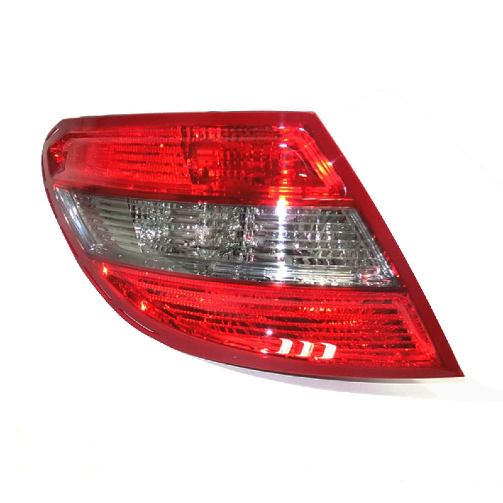 چراغ عقب برای مرسدس بنز W204 C180، C200، C220، C260، C280، C300 مدل 2007-2010، چراغ عقب ضد آب، لوازم یدکی، سمت چپ