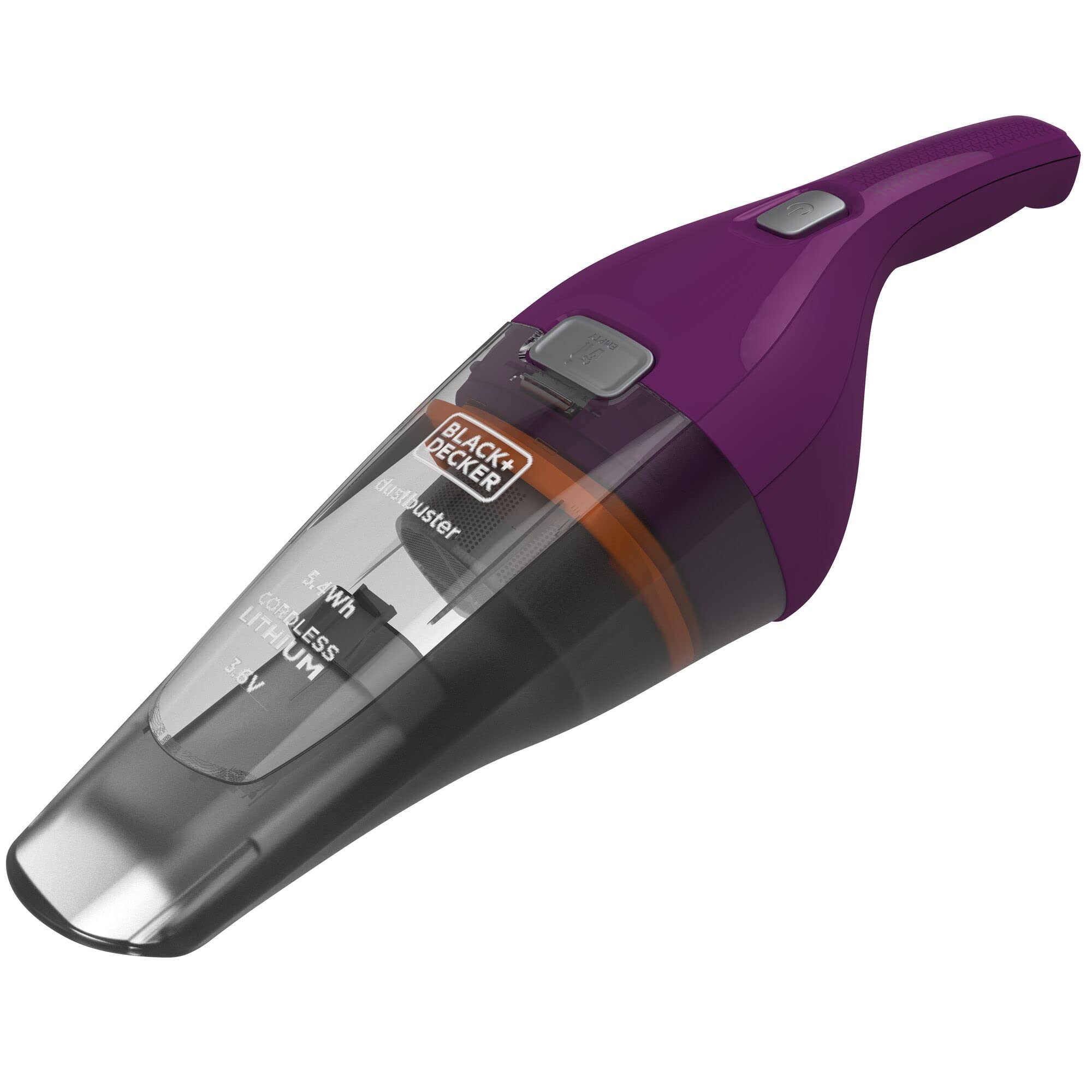 جارو برقی دستی شارژی BLACK+DECKER Dustbuster (3.6 ولت لیتیوم، بدون کیسه + جارو شارژی دستی، دهانه مکش گسترده، ظرف گرد و غبار قابل جابجایی، شامل ایستگاه شارژ با پایه دیواری) NVC115W