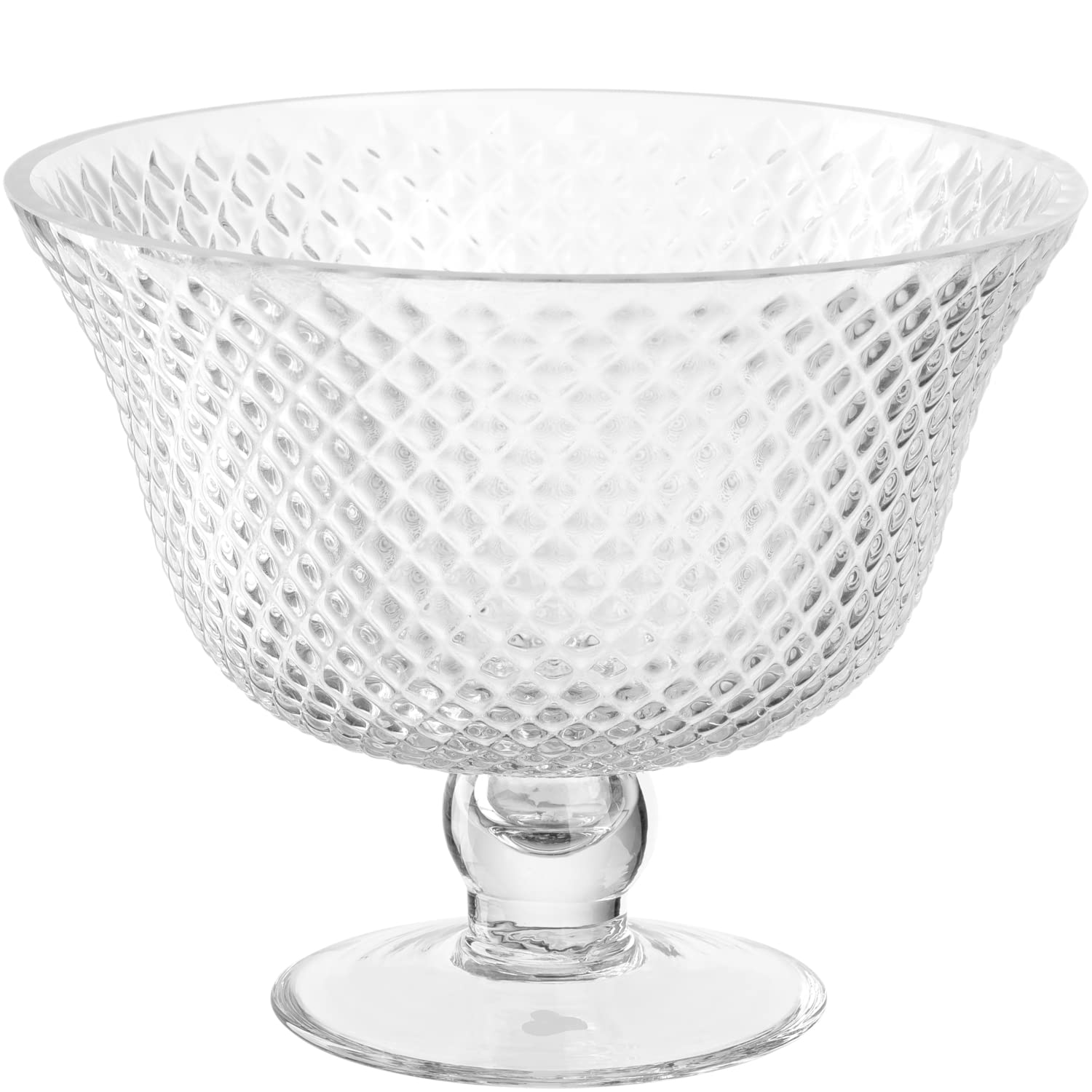 کاسه شیشه‌ای تزئینی LEONARDO HOME Poesia، گلدان گل با پایه، ارتفاع ۱۹.۵ سانتی‌متر، شفاف، ۰۷۶۴۳۵