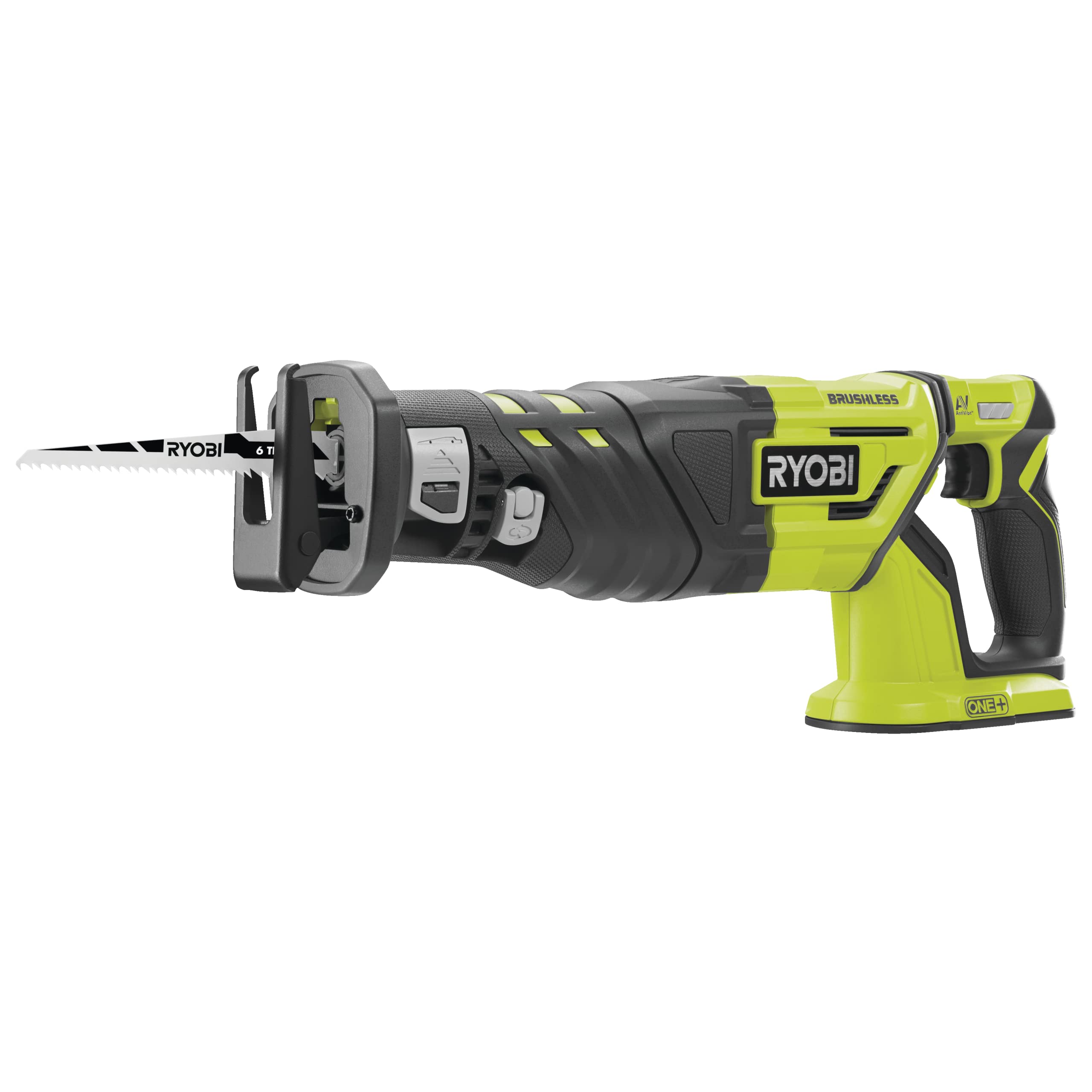 اره رفت و برگشتی شارژی RYOBI 18 V ONE+ براشلس R18RS7-0 (اره رفت و برگشتی 30 میلی متر، حداکثر عمق برش در چوب 210 میلی متر، بدون باتری و شارژر)