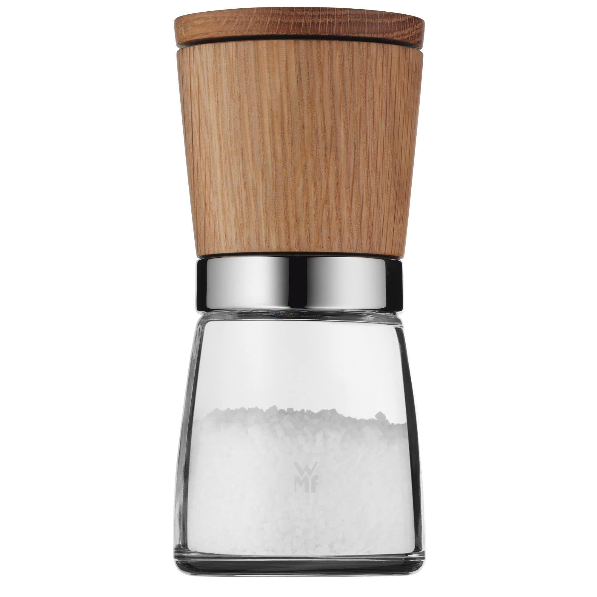 آسیاب نمک و فلفل وی ام اف آلمان WMF Ceramill Nature، بدون پرکننده، برای نمک، فلفل، چیلی، آسیاب نمک چوبی، مکانیزم آسیاب سرامیکی، تکی