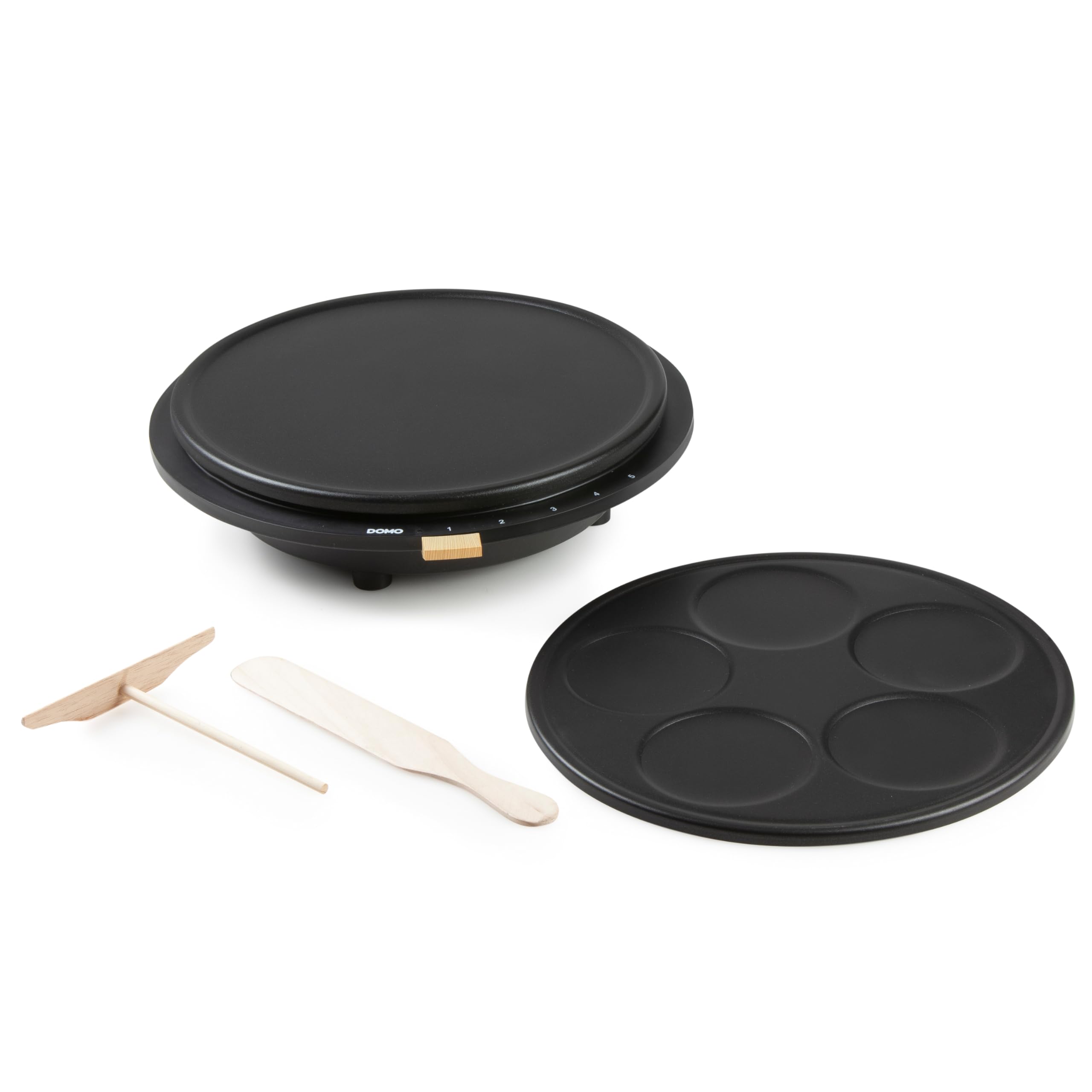 دستگاه کرپ ساز پنکیک DOMO DO9227P - 2 صفحه قابل جابجایی - 5 عدد