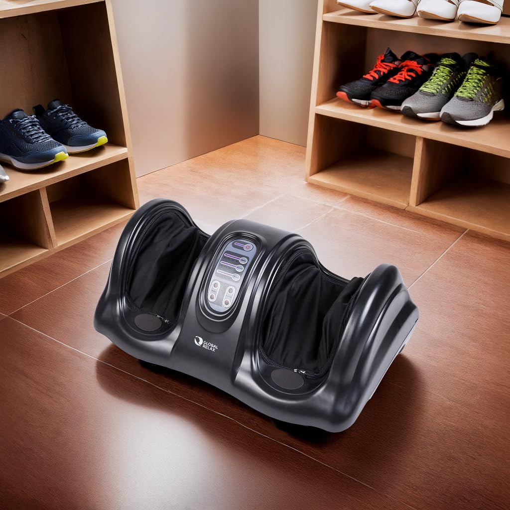 گلوبال ریلکس | ماساژور برقی پا ویتالزن بیسیک | ماساژ پا با مالش | رفلکسولوژی | برای تسکین درد و تنش | بهبود گردش خون در پاهای خسته | استفاده آسان