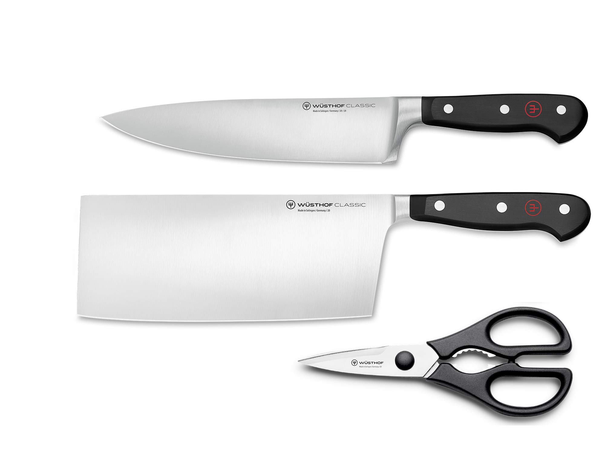 ست چاقو ساطور و قیچی وستوف آلمان WÜSTHOF با 3 قطعه