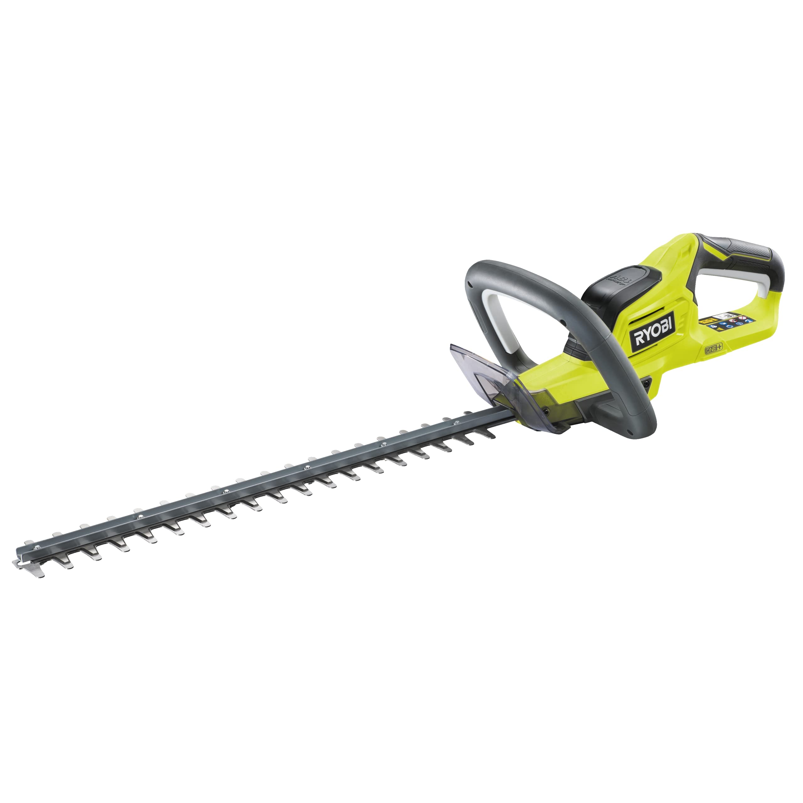 شمشاد زن شارژی ریوبی ژاپن RYOBI 18 V ONE+ OHT1845 (طول تیغه 45 سانتی متر، ضخامت برش 18 میلی متر، تیغه های الماسی، شامل پوشش محافظ تیغه 1 x، بدون باتری و شارژر در جعبه)، سبز
