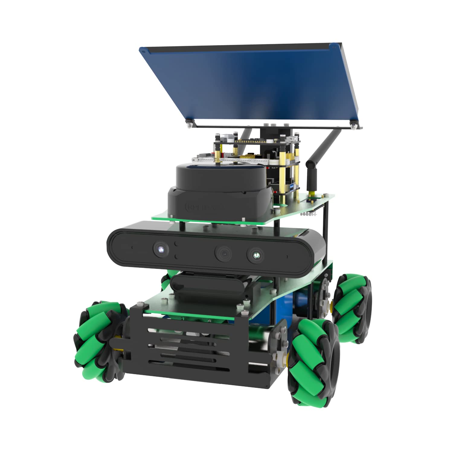 ربات برنامه نویسی Yahboom Raspberry Pi5 8GB ماژول تعامل صوتی دوربین عمقی ریدار، برای مهندسین مکانیک Silan 3D Mapping Python ROS2 آموزش به مدت 18 سال (Pi5 Standard Ver-با Pi5(8G)) Eu Pi5 Sta Ver-با Pi5(8g)