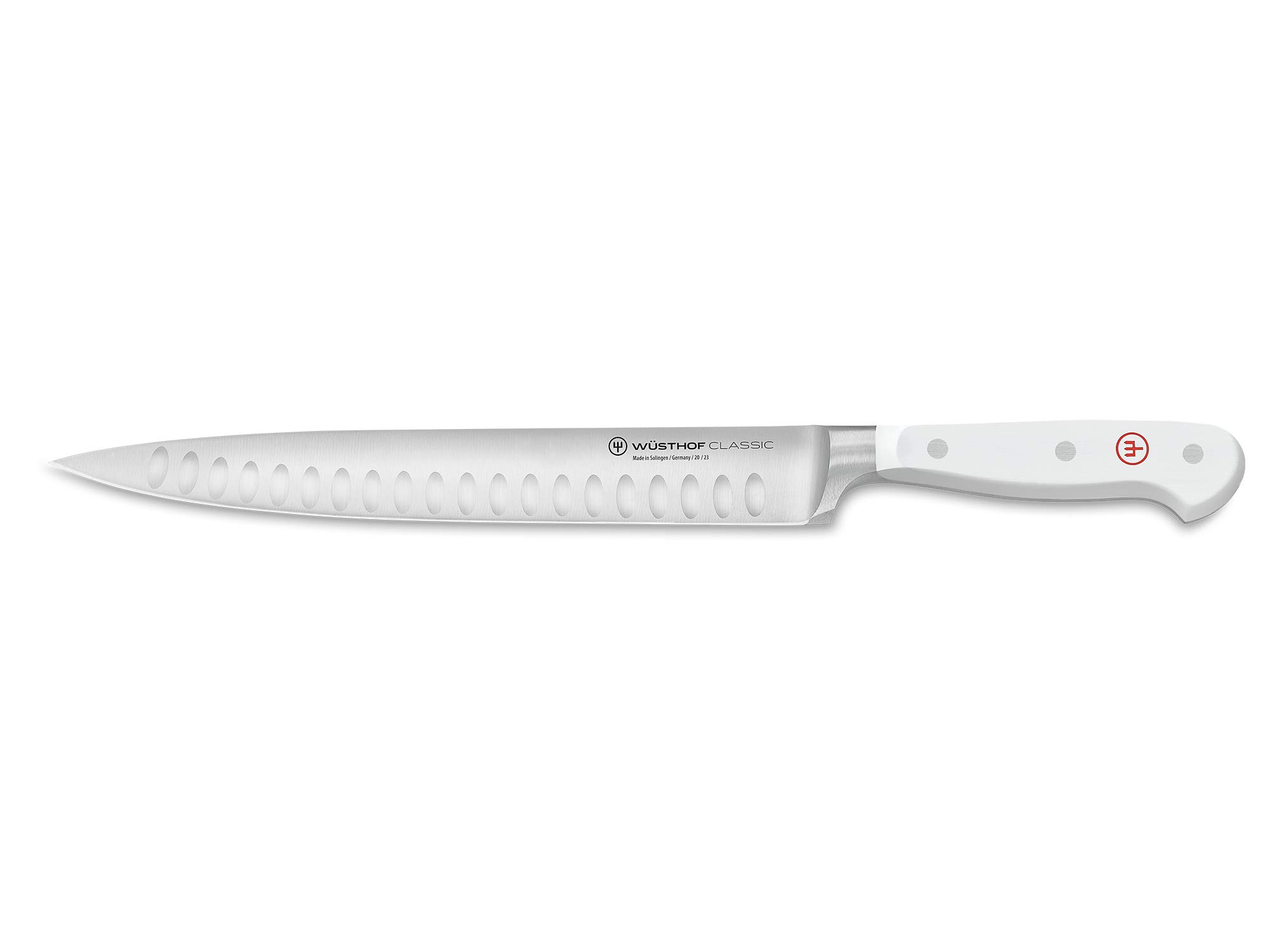 چاقو گوشت کلاسیک وستوف آلمان WÜSTHOF، سایز ۲۳ سانتی‌متر، سفید/باغ مجلل