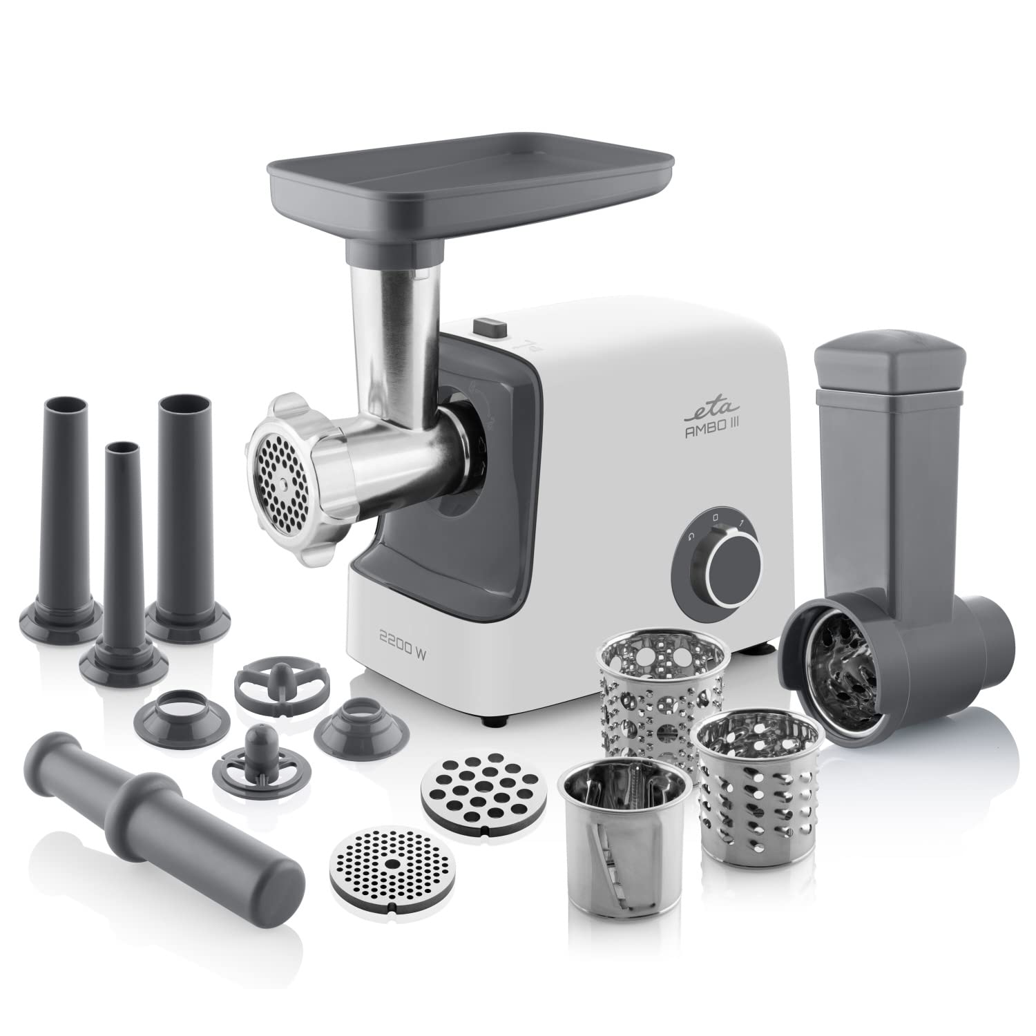 چرخ گوشت اِتا چکسلواکی ETA مدل Ambo با توان 2200 وات، سوسیس پرکن، سبزیجات