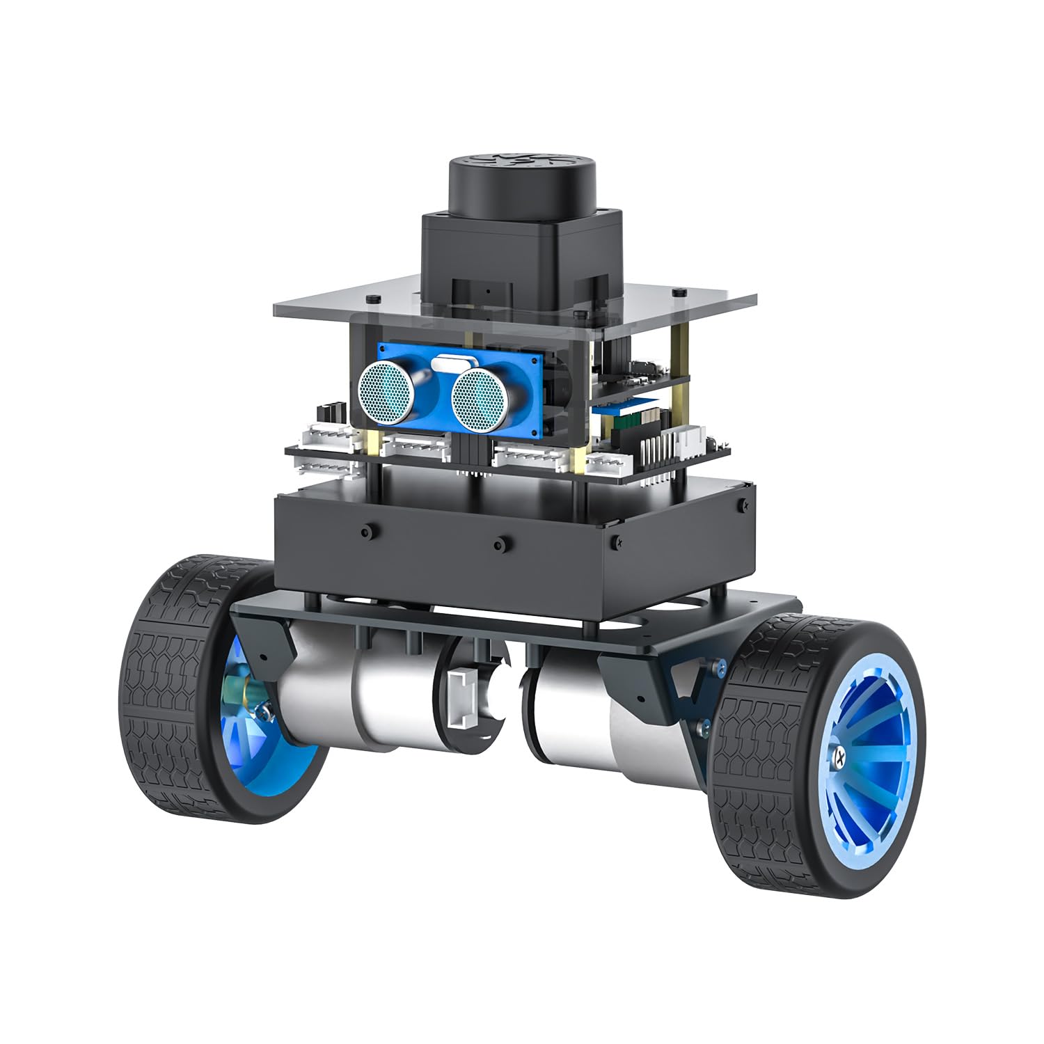 Yahboom MicroROS Robot 2WD Self Balancing ROS2 دو چرخ ماشین SLAM نگاشت ناوبری STM32، پردازش تصویر AI Visual Recognition (VM Not Support MAC) (نسخه استاندارد)