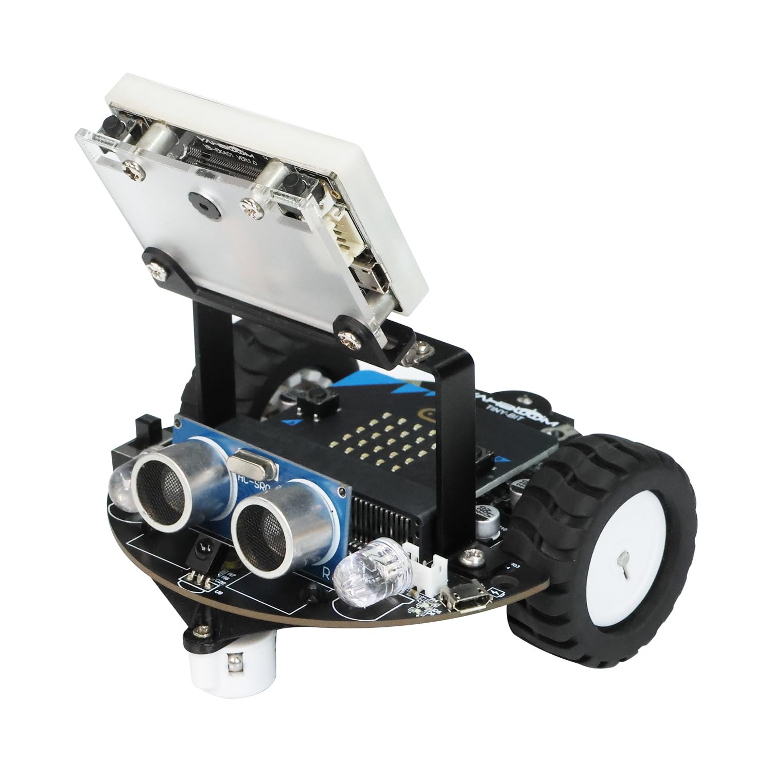 ربات برنامه گرافیکی یاهبوم میکروبیت Makecode STEM Education ربات تشخیص بصری مناسب برای نوجوانان و مسابقات الکترونیکی (کیت توسعه بدون V2)