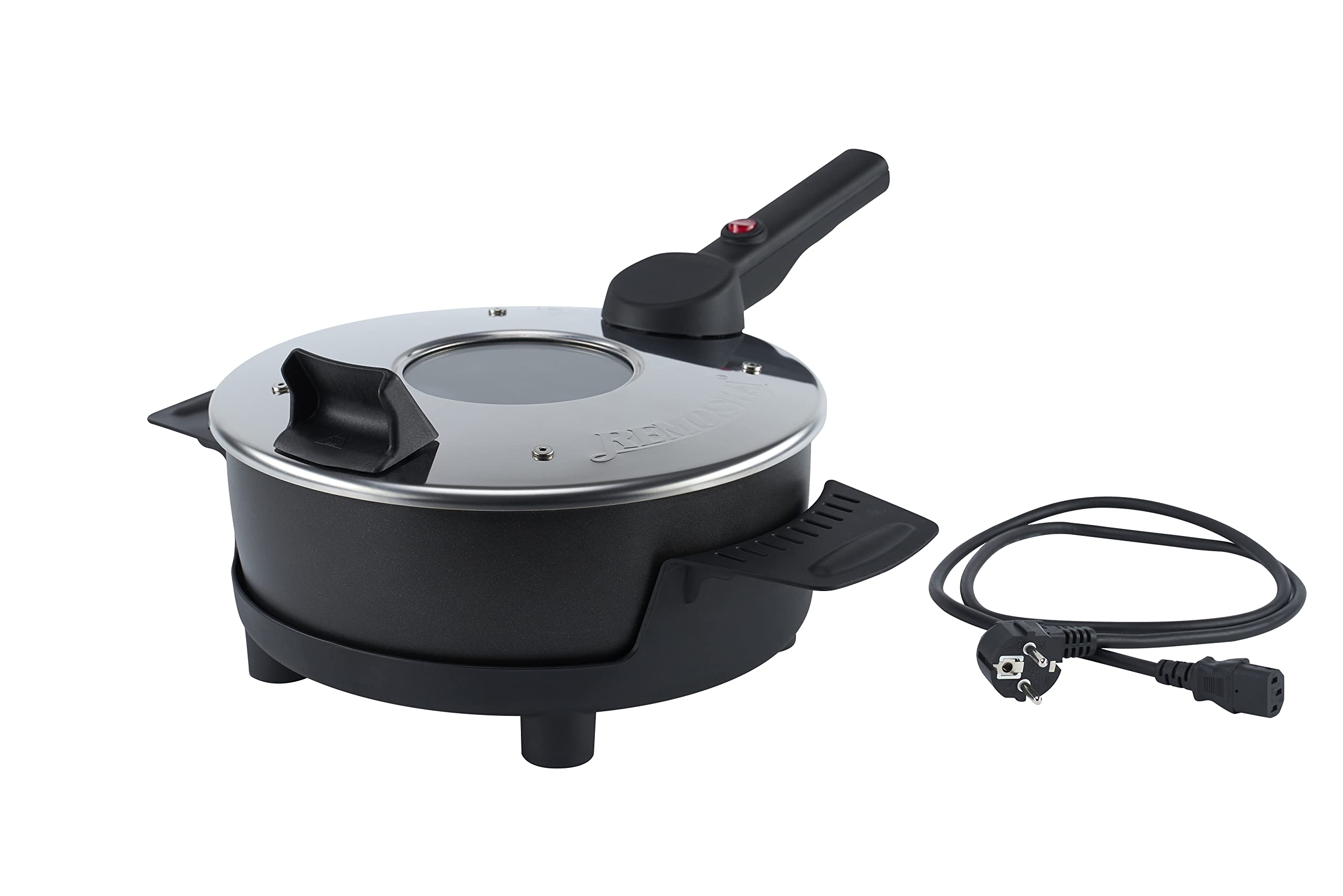 ماهیتابه چند منظوره Remoska Prima Glas P32F/01-4l، 580 وات، با درب شیشه‌ای، روکش نچسب