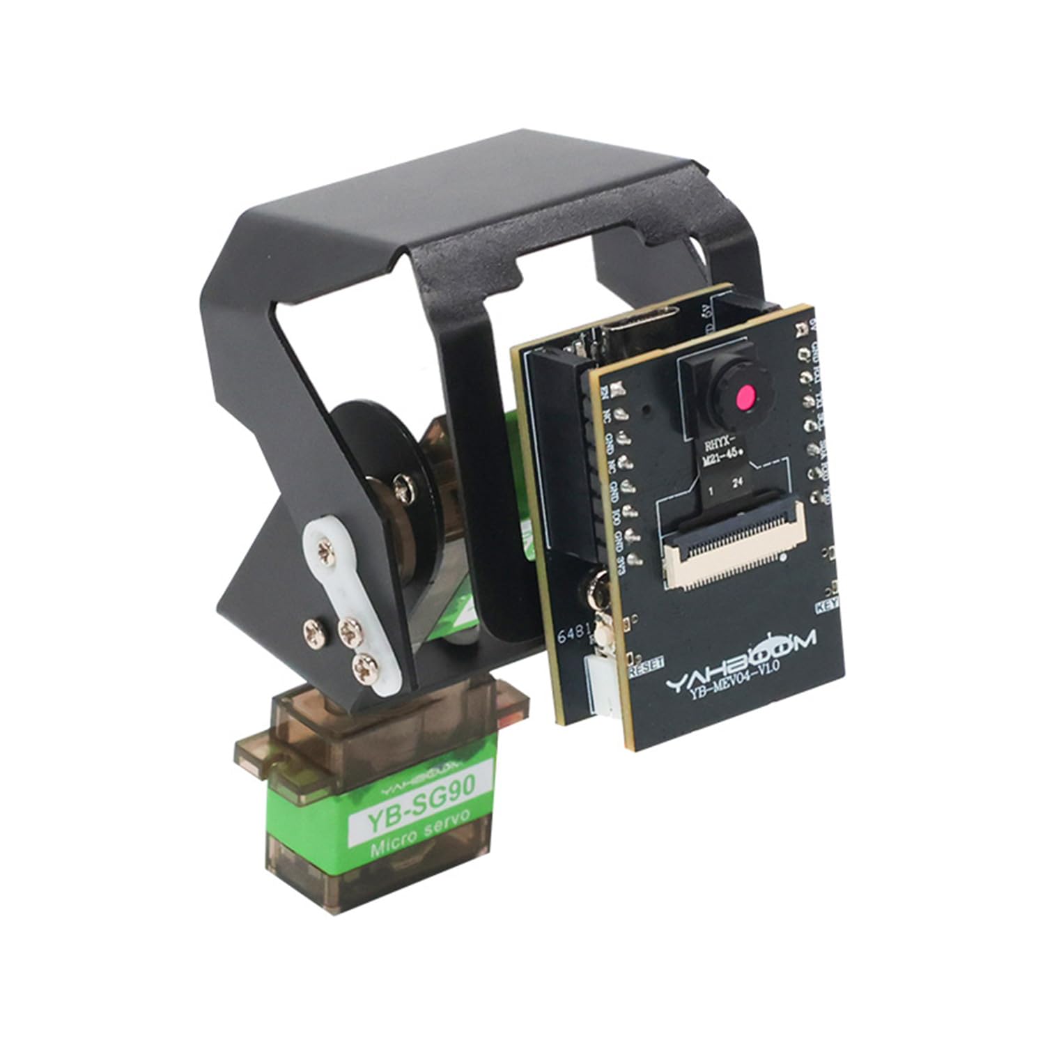 یاهبوم ESP32-S3 CAM دوربین 2 مگاپیکسلی، تراشه ESP32-S3، با برنامه کنترل از راه دور، دوربین داخلی بی‌سیم، آموزش پروژه، Python C Code (Cam Lite Module+Board+2DOF PTZ)