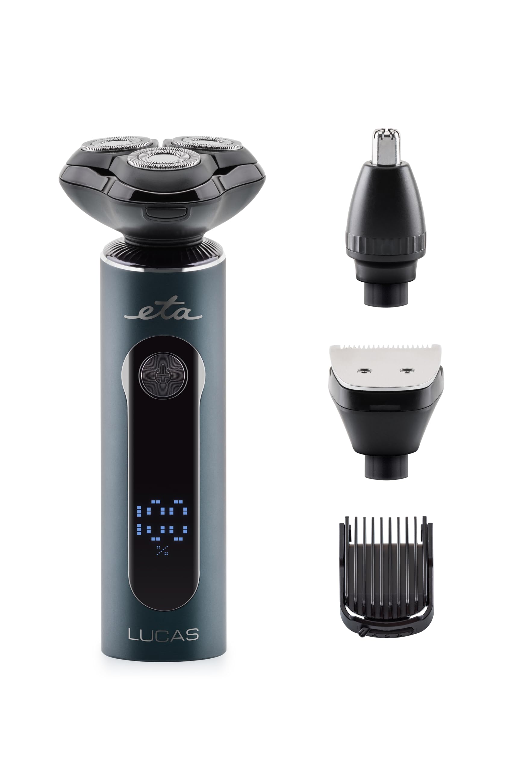 ریش‌ تراش چرخشی اِتا چکسلواکی ETA مدل Lucas  قابل شارژ ، دارای ۳ تیغه، ضد آب